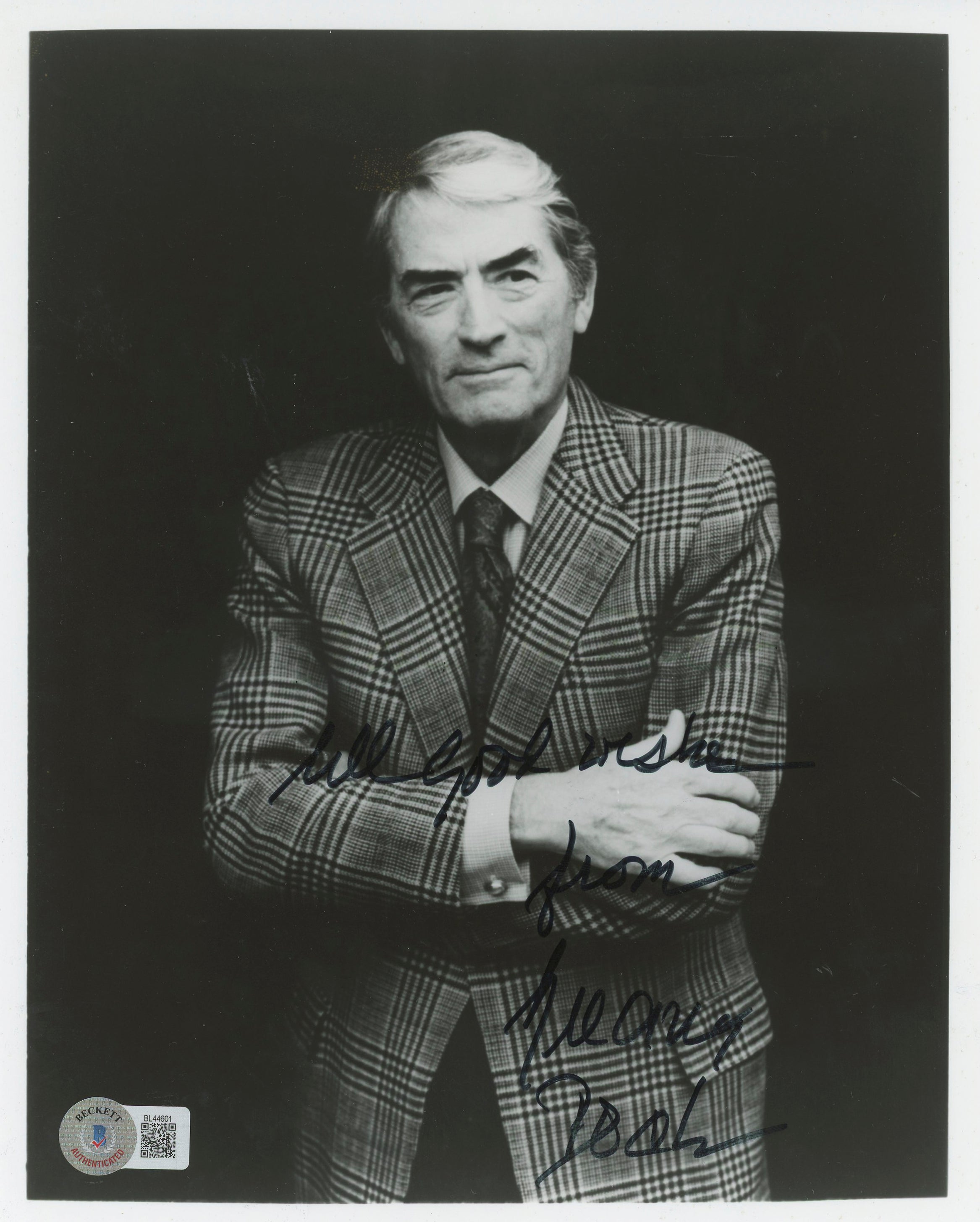 Gregory Peck To Kill a Mockingbird Authentic Signed 8x10 Photo BAS #BL44601