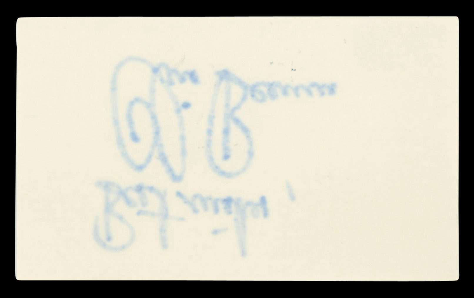 Chris Berman "Best Wishes" Authentic Signed 3x5 Index Card BAS #BT03621