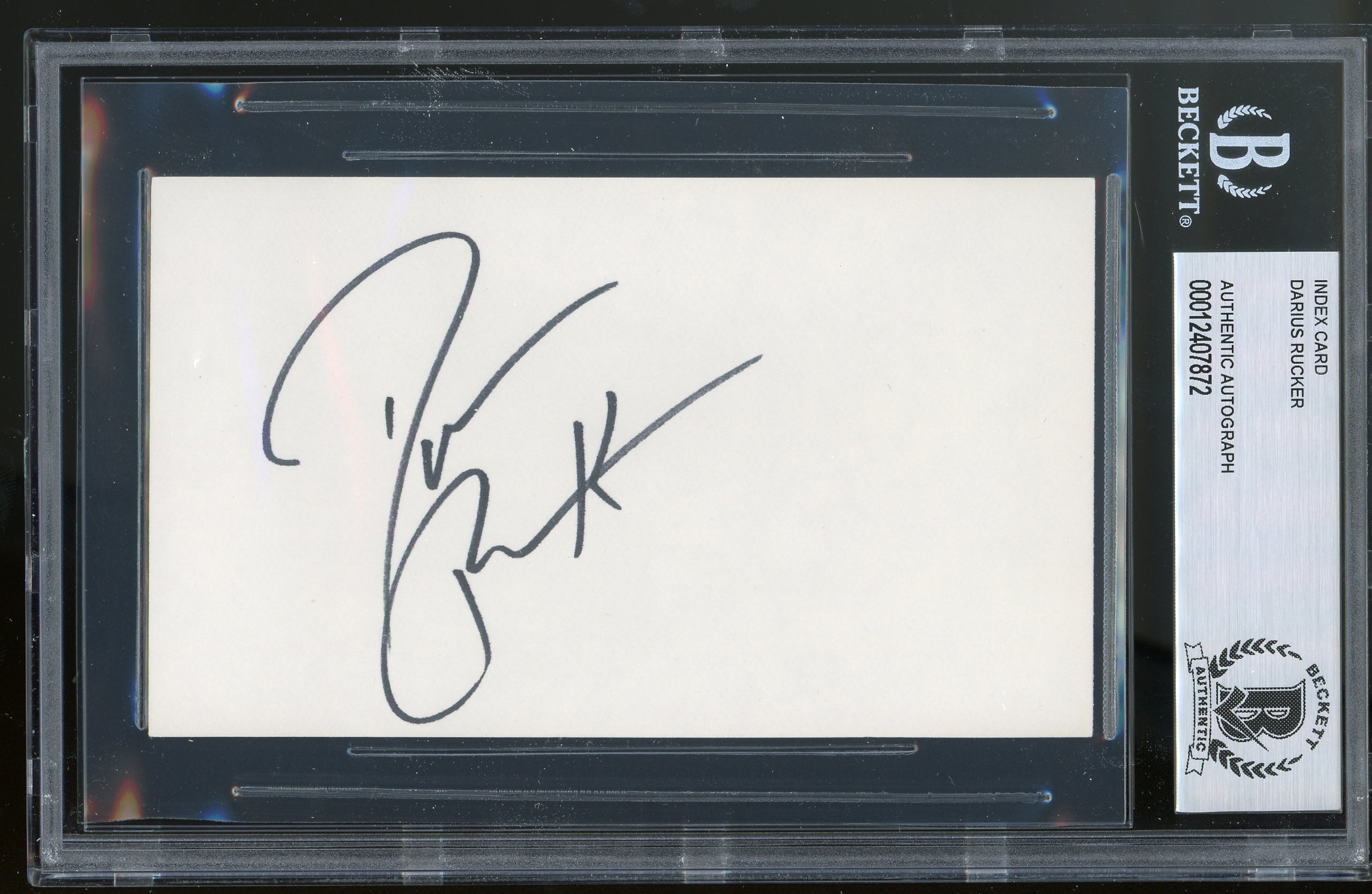 Darius Rucker Hootie and the Blowfish Authentic Signed 3x5 Index Card BAS Slab