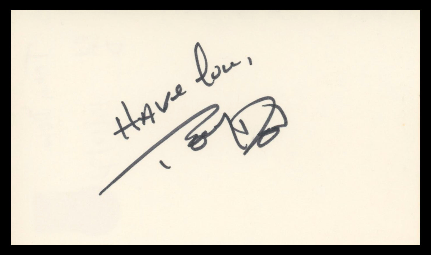 Tony Dow Leave It to Beaver Authentic Signed 3x5 Index Card BAS #BV02202