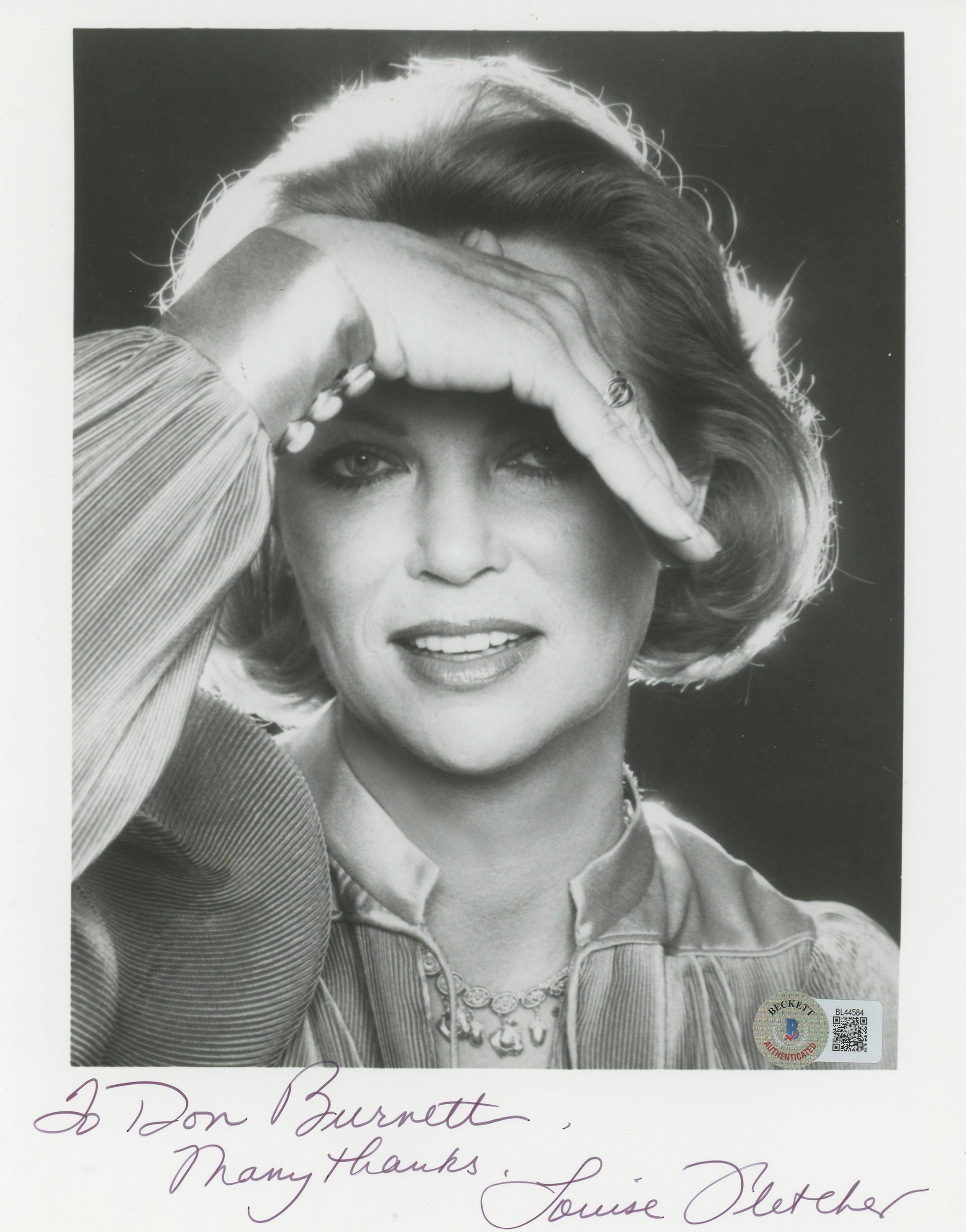 Louise Fletcher One Flew Over The Cuckoo's Nest Signed 8x10 Photo BAS #BL44584