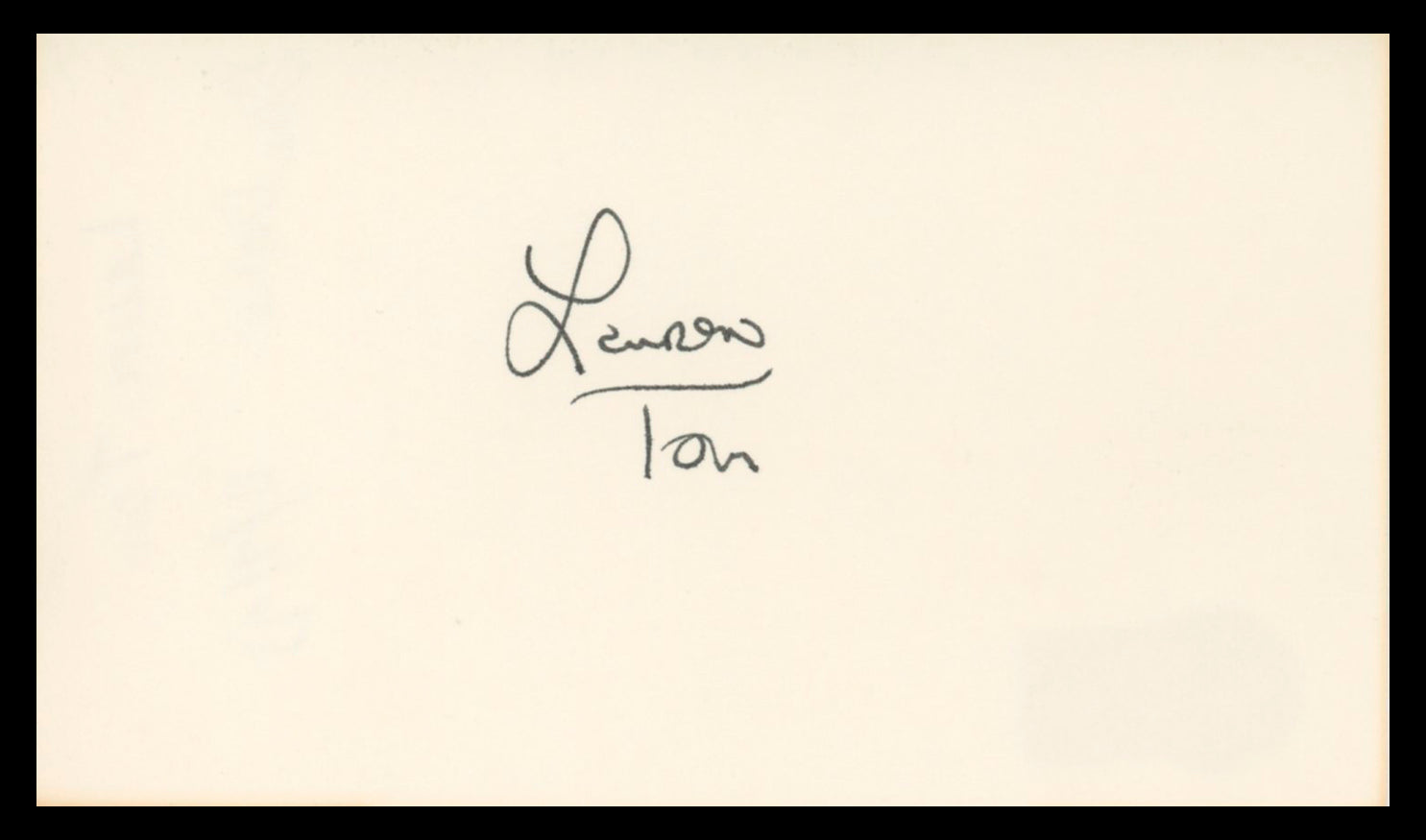 Lauren Tom Futurama Authentic Signed 3x5 Index Card BAS #BV01240