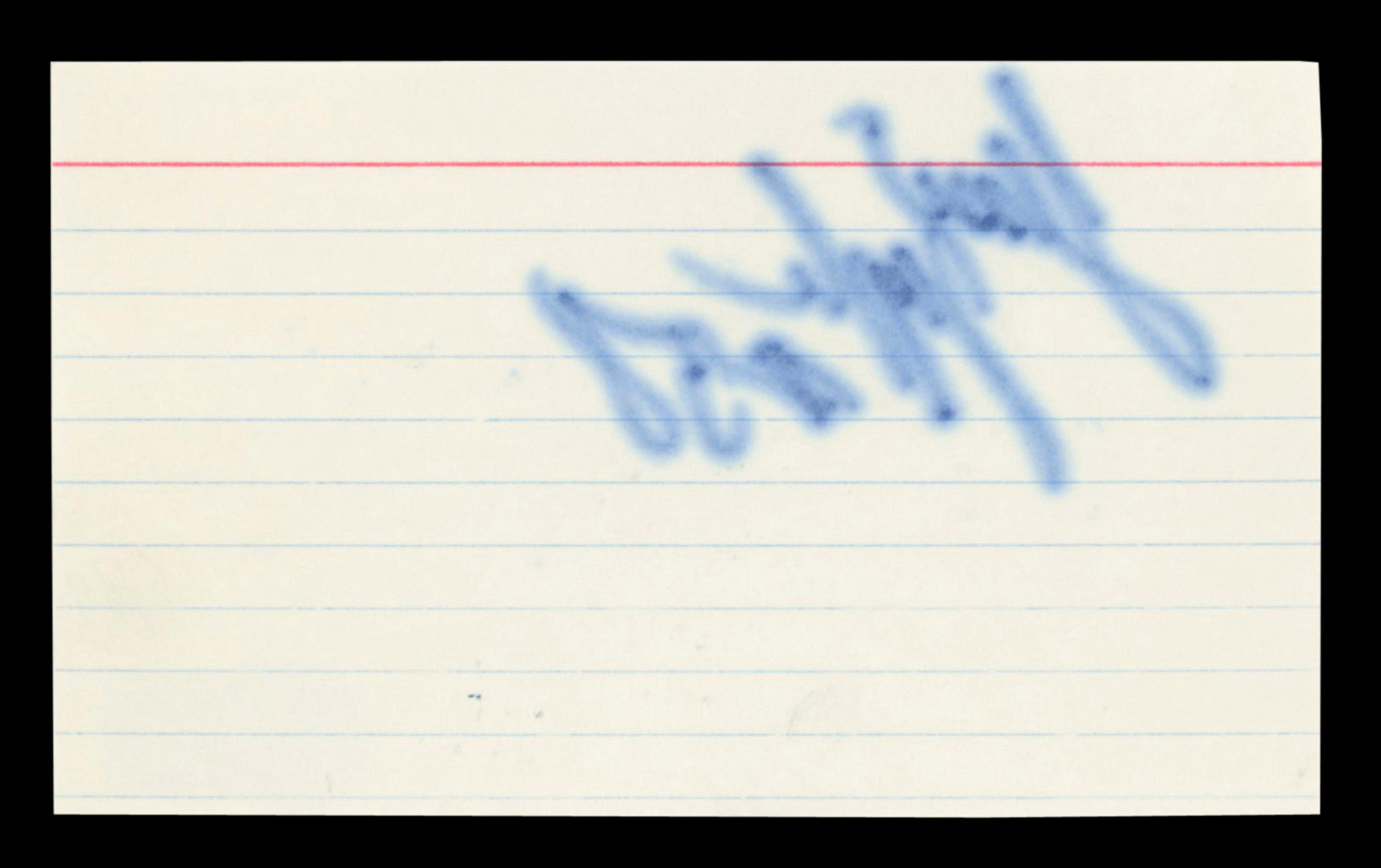 Falcons Jessie Tuggle "#58" Authentic Signed 3x5 Index Card BAS #BT03633