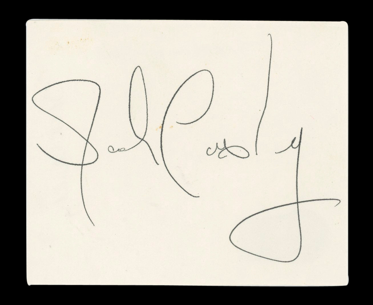 Jack Casady Musician Authentic Signed 3x5 Index Card Autographed BAS #AD70149