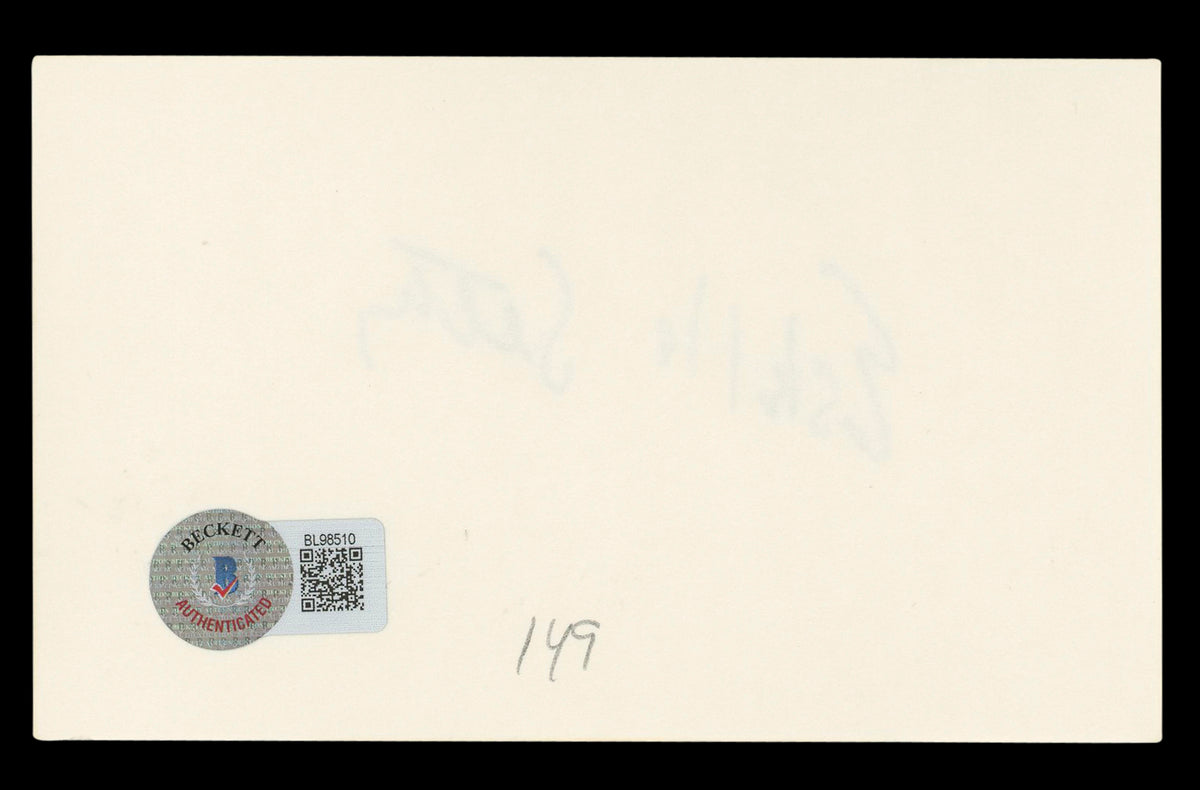 Estelle Getty The Golden Girls Authentic Signed 3x5 Index Card BAS #BL98510