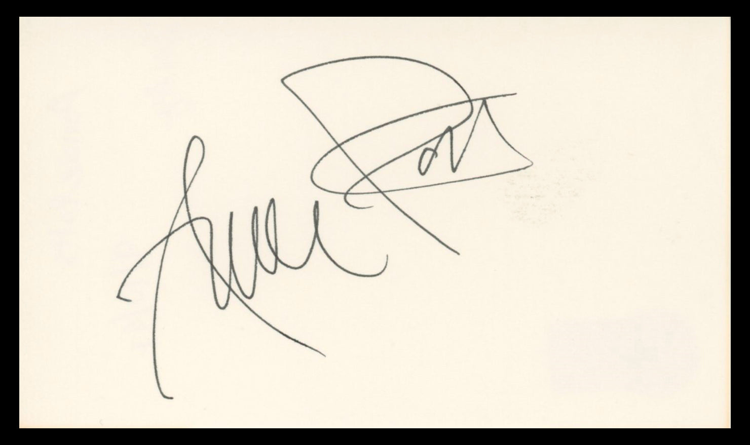Annie Potts Ghostbusters Authentic Signed 3x5 Index Card BAS #BV04110