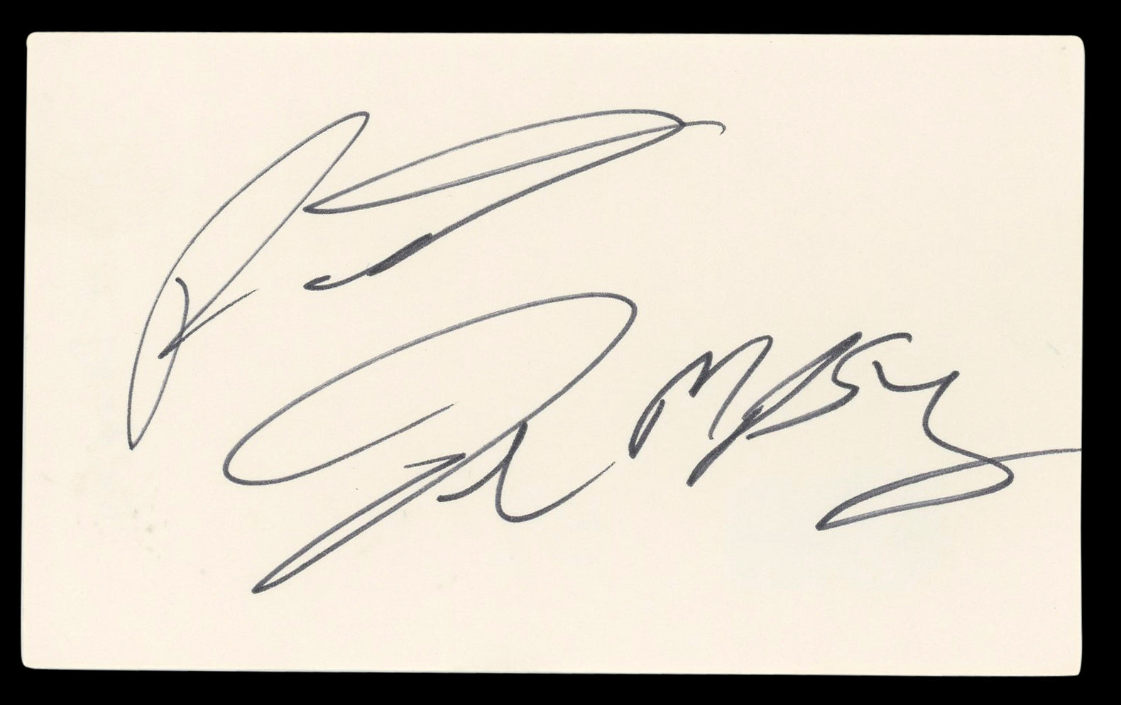 Patrick Dempsey Grey's Anatomy Authentic Signed 3x5 Index Card BAS #BL98501