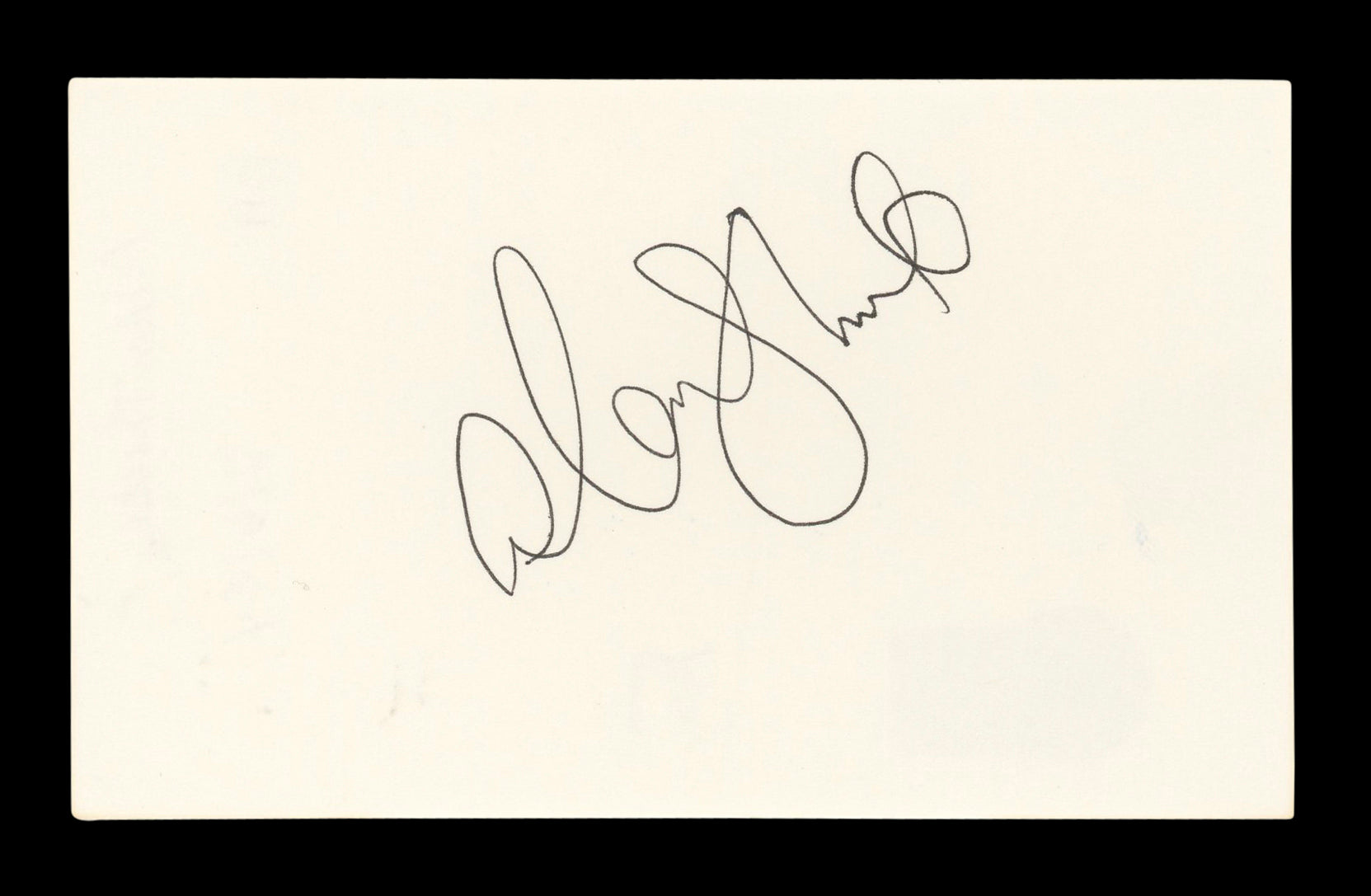 Alan Thicke Growing Pains Authentic Signed 3x5 Index Card BAS #BL96421