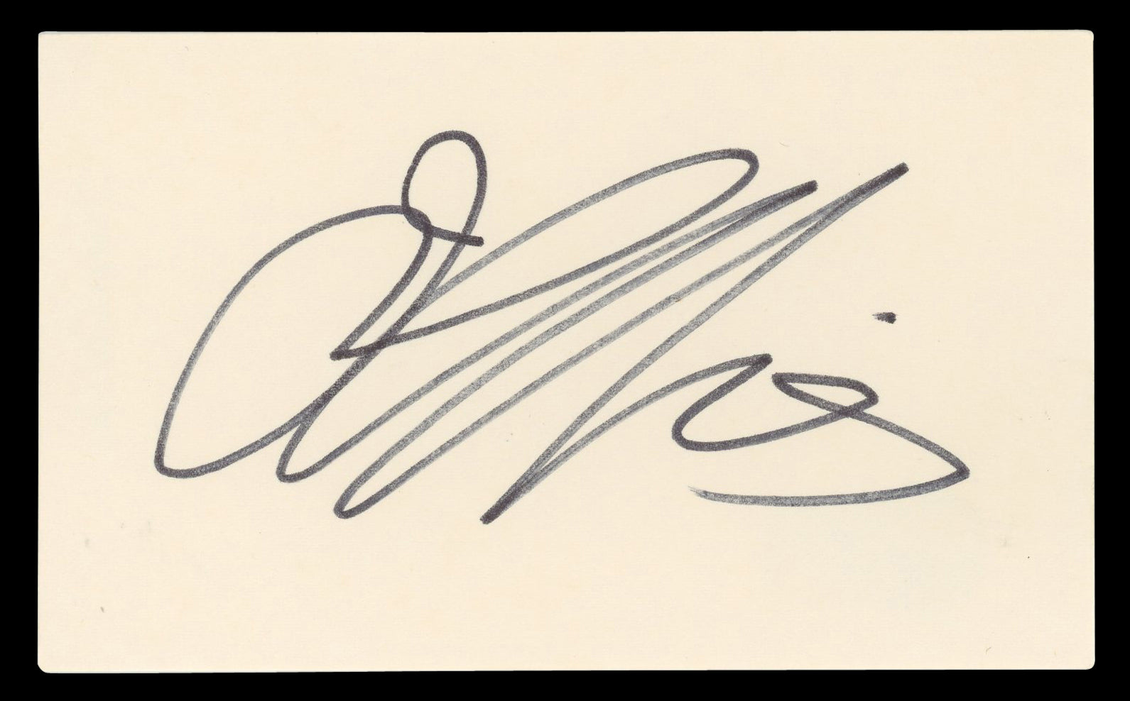 Joan Collins Dynasty Authentic Signed 3x5 Index Card Autographed BAS #BN06367