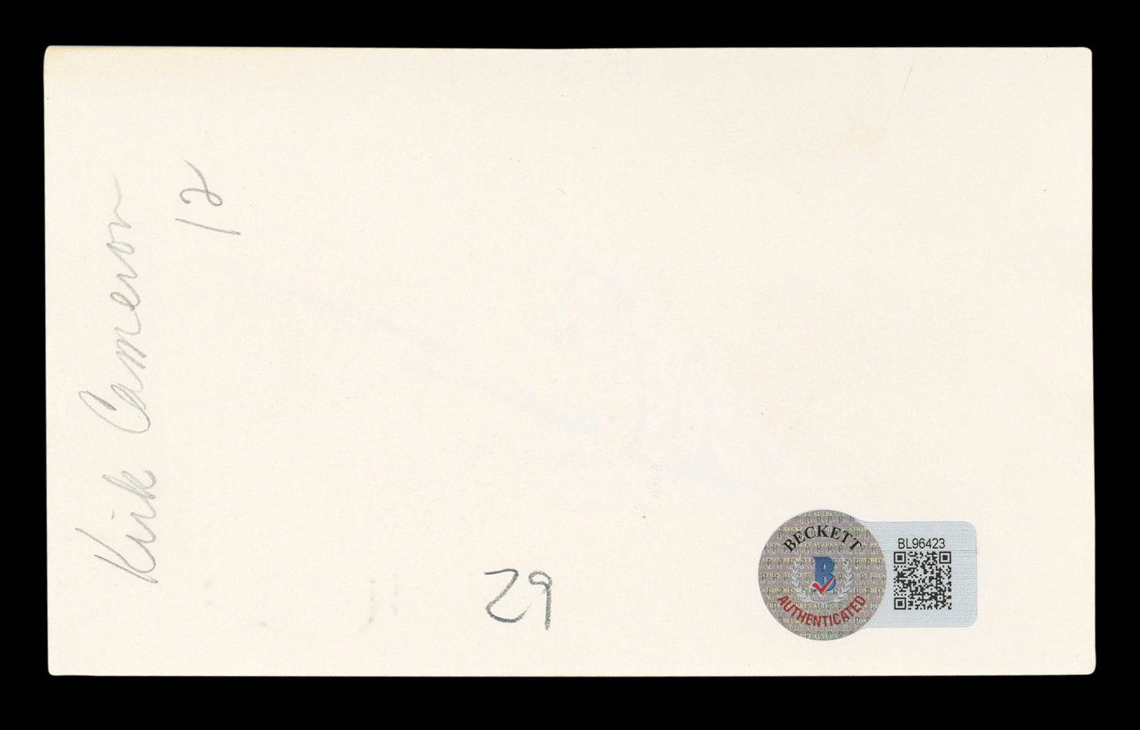 Kirk Cameron Growing Pains Authentic Signed 3x5 Index Card BAS #BL96423