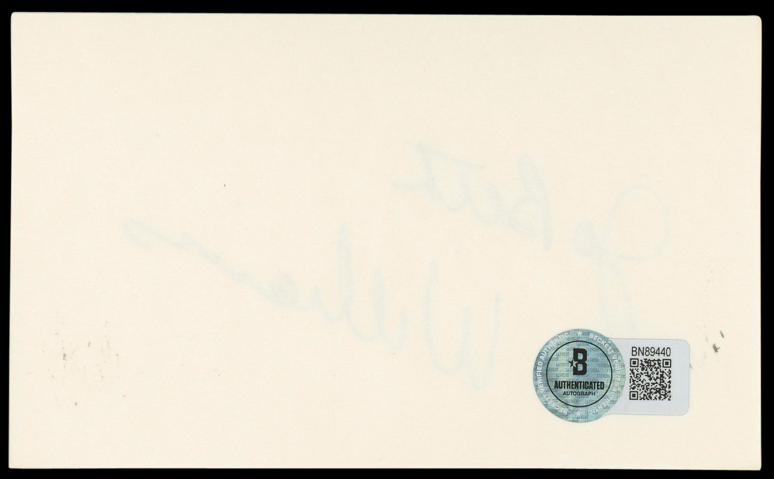 JoBeth Williams Poltergeist Authentic Signed 3x5 Index Card BAS #BN89440