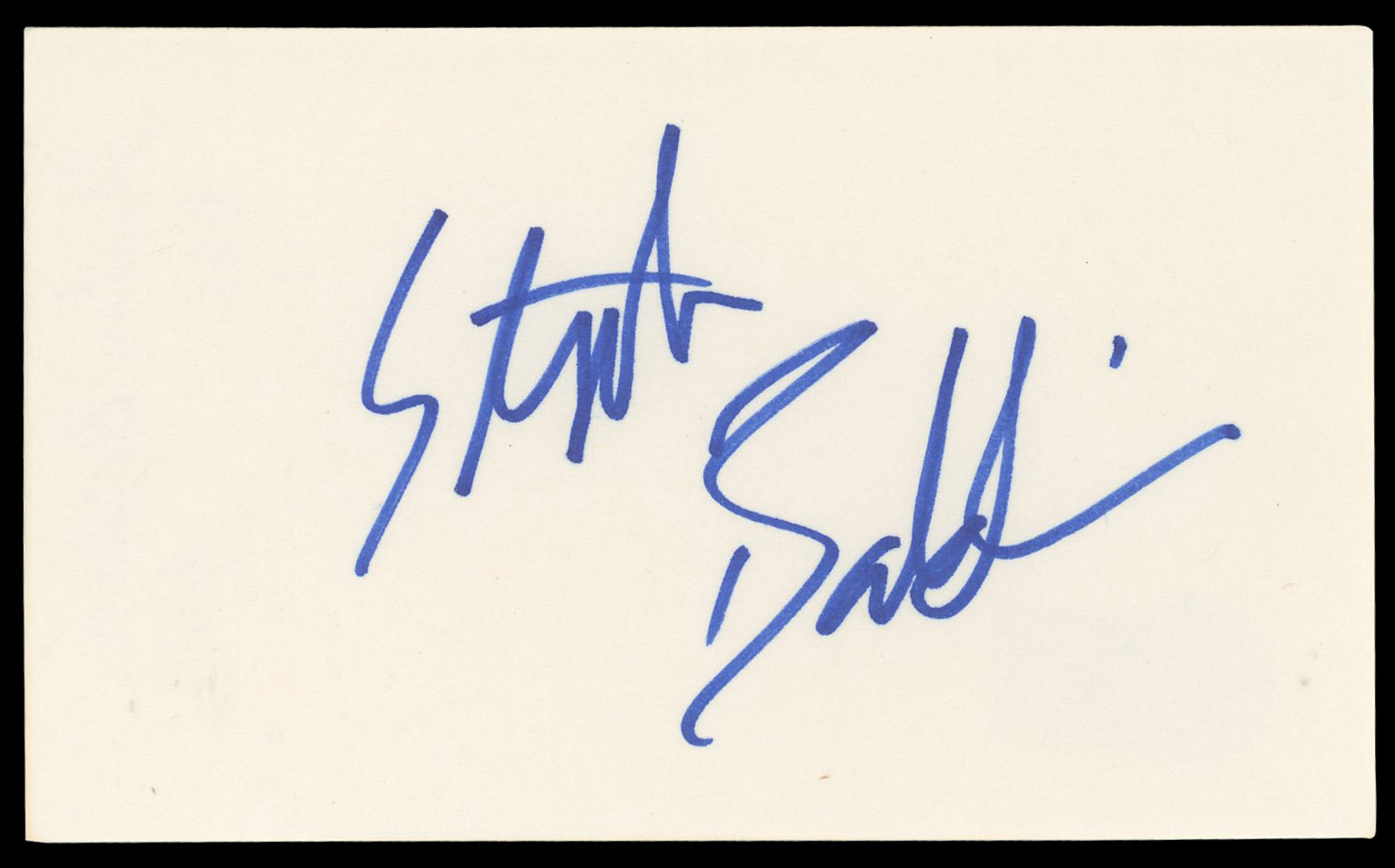Stephen Baldwin The Usual Suspects Authentic Signed 3x5 Index Card BAS #BN06371