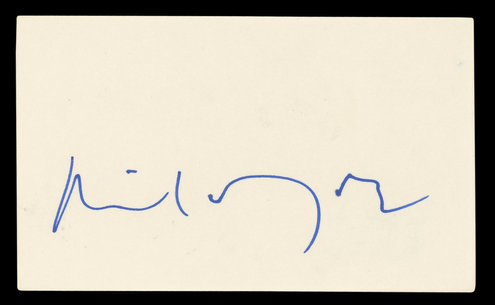 Michael York Logan's Run Authentic Signed 3x5 Index Card BAS #BL98495