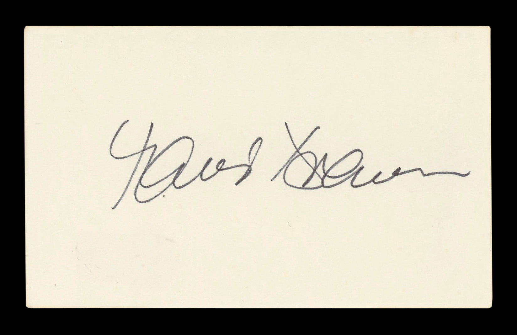 Maude Adams The Man with the Golden Gun Signed 3x5 Index Card BAS #AD70166
