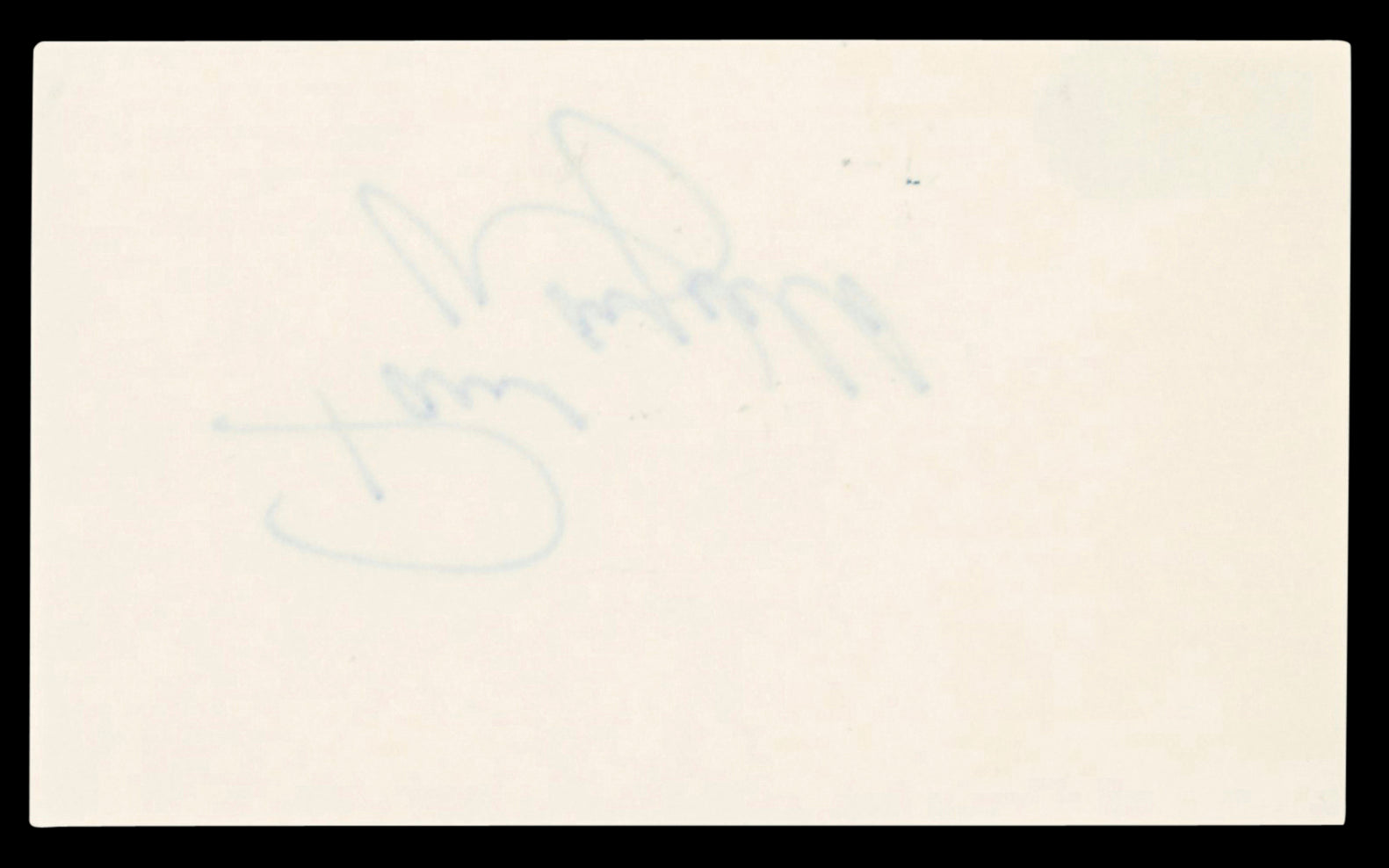 Browns Paul Warfield Authentic Signed 3x5 Index Card Autographed BAS #BT03646