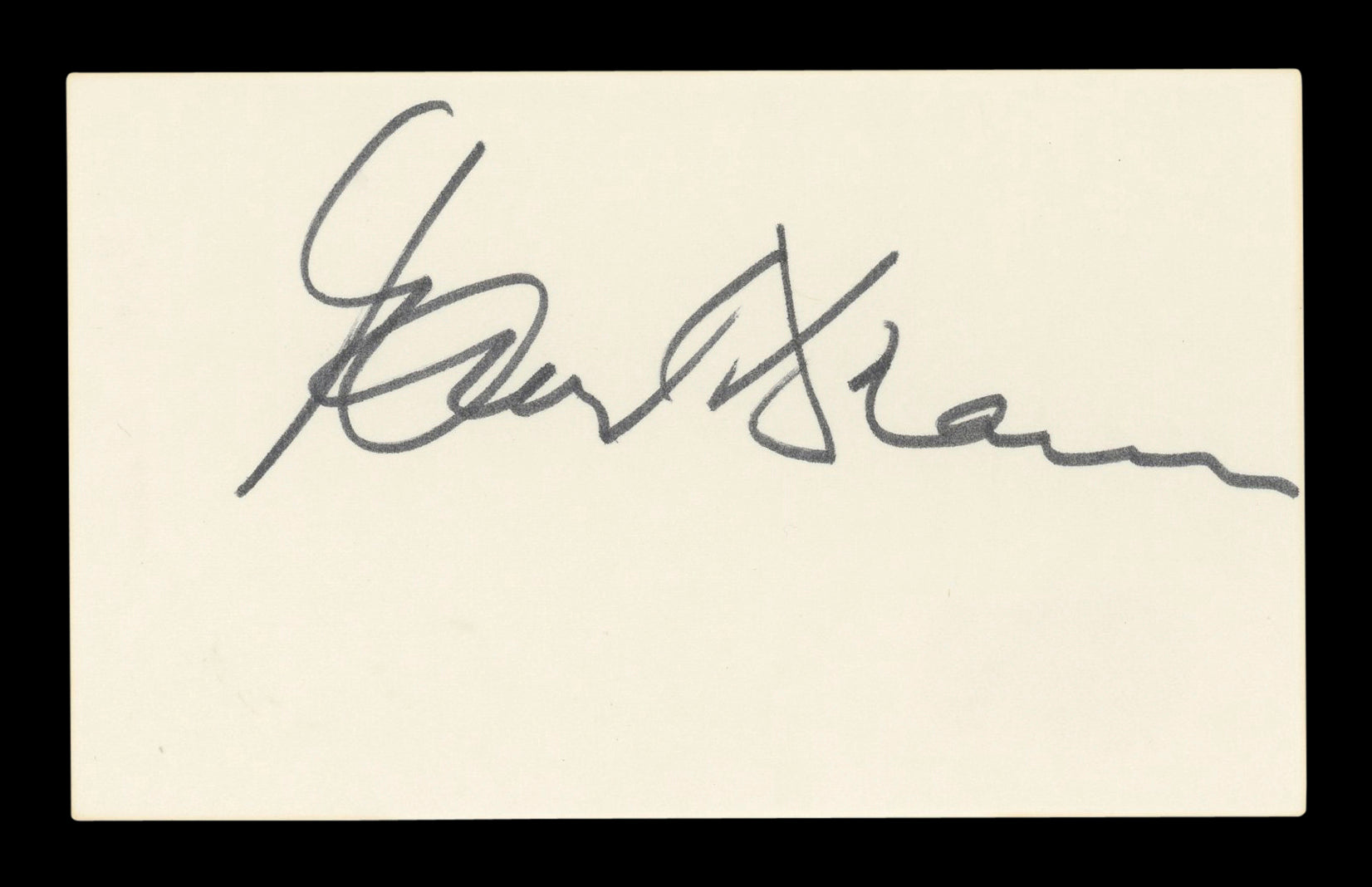 Maude Adams The Man with the Golden Gun Signed 3x5 Index Card BAS #AD70167