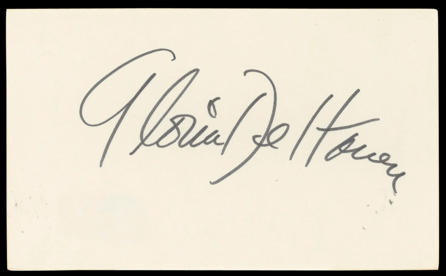 Gloria DeHaven The Thin Man Goes Home Signed 3x5 Index Card BAS #BN89447