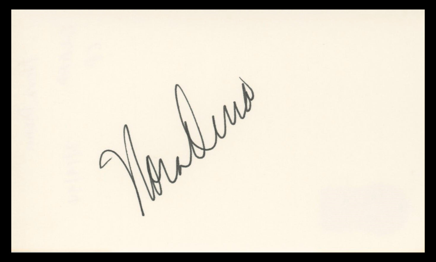 Nora Dunn Saturday Night Live Authentic Signed 3x5 Index Card BAS #BV04140