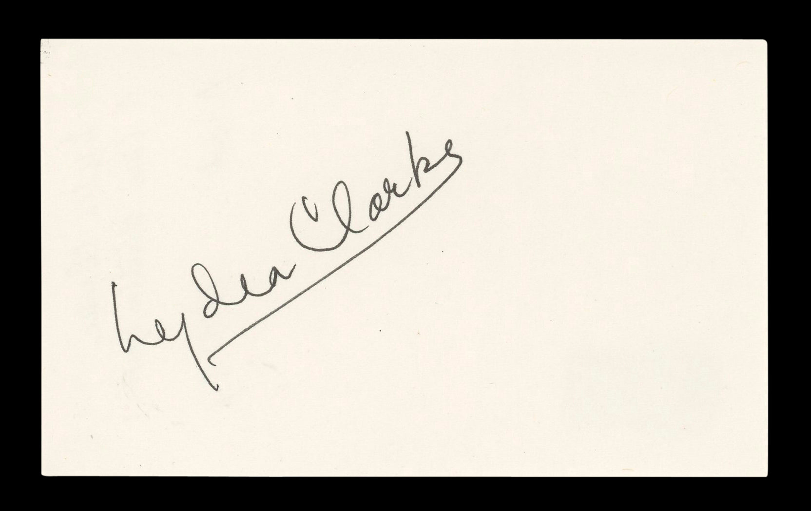 Lydia Clarke The Atomic City Signed 3x5 Index Card Autographed BAS #AD70170