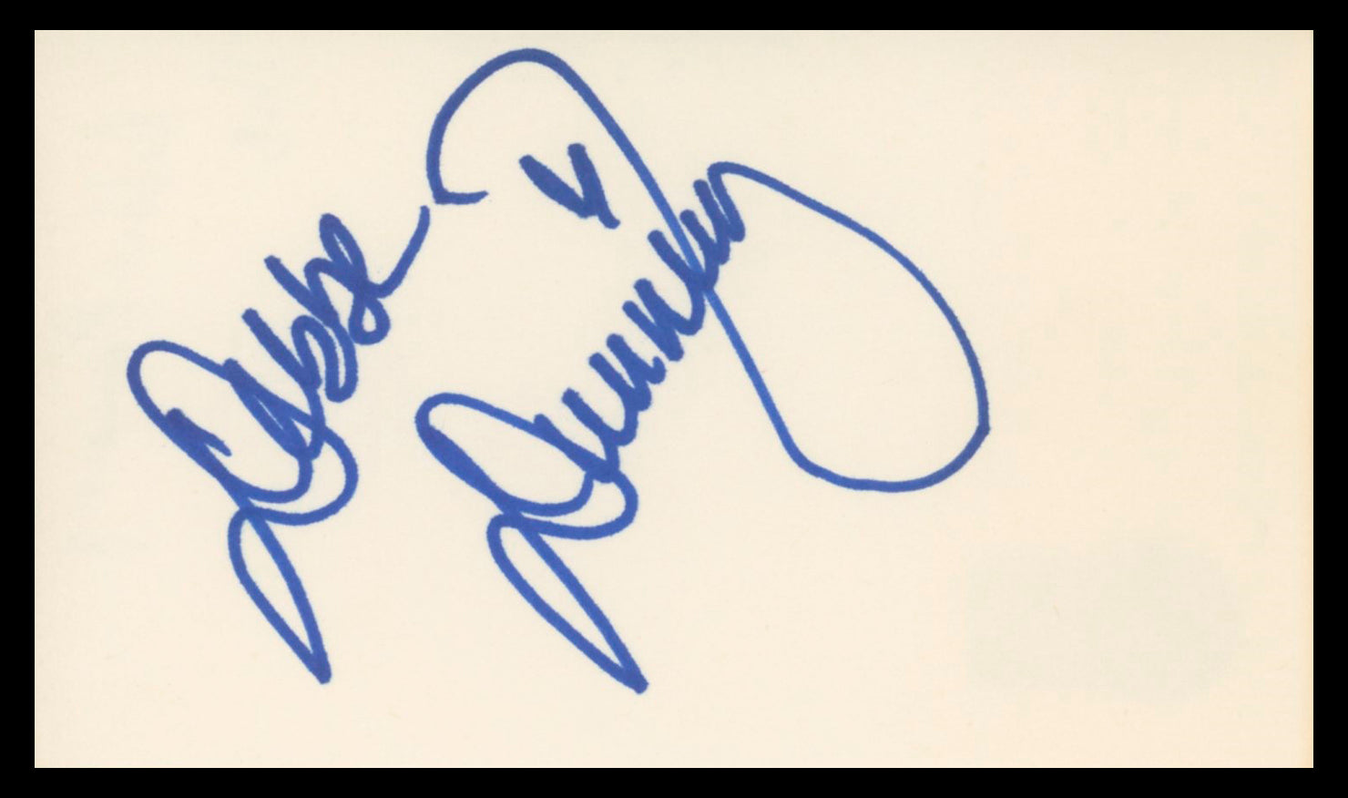 Debbe Dunning Home Improvement Authentic Signed 3x5 Index Card BAS #BV04141