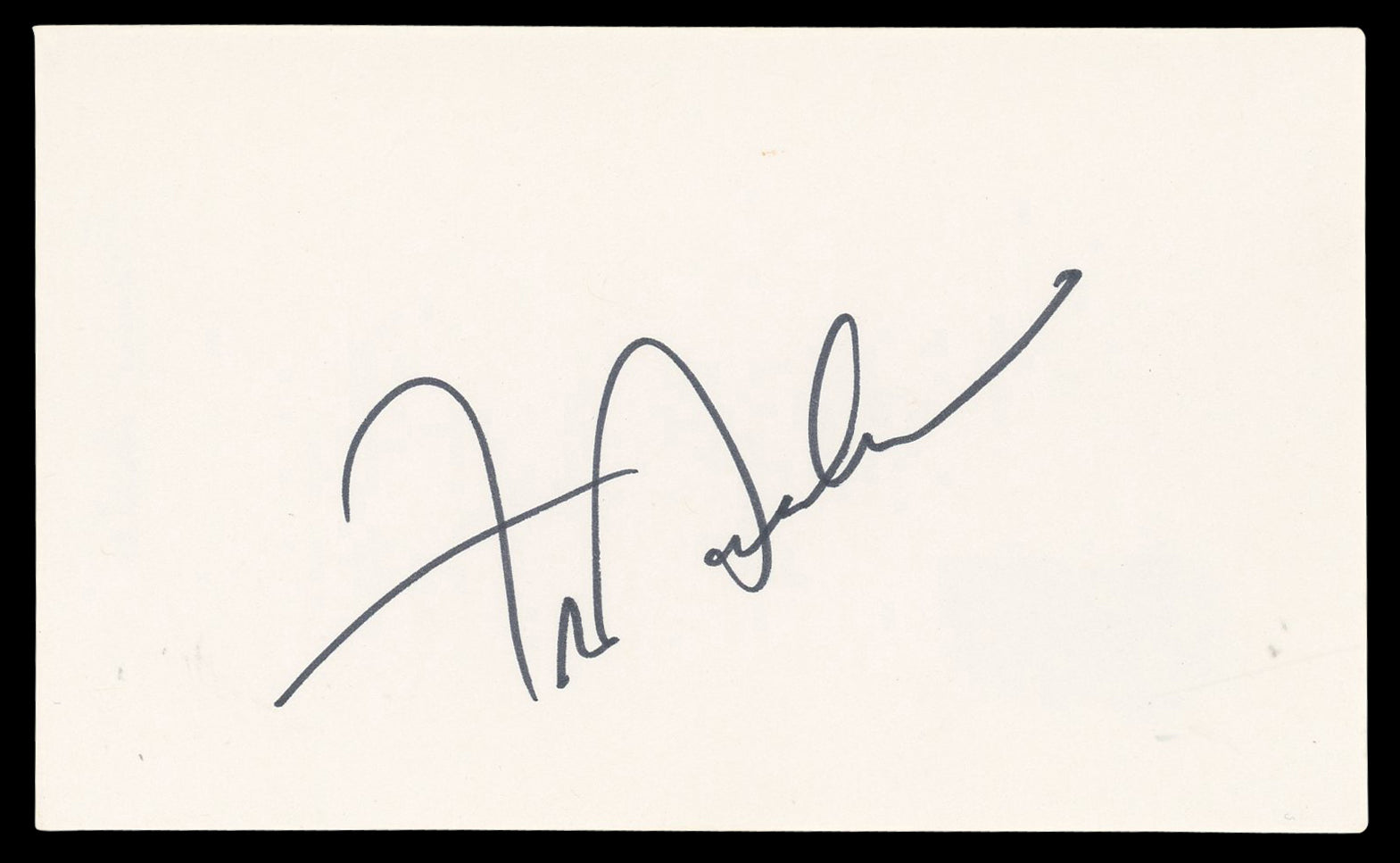 Frankie Avalon Grease Authentic Signed 3x5 Index Card Autographed BAS #BN06379