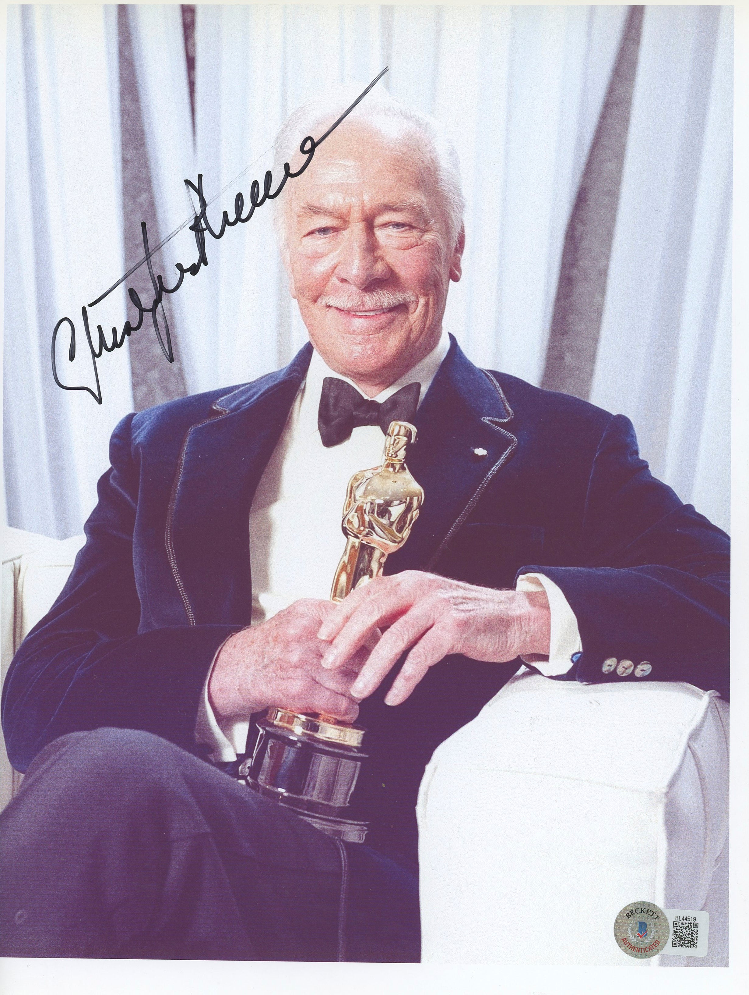 Christopher Plummer The Sound Of Music Signed 8.5x11 Photo BAS #BL44519