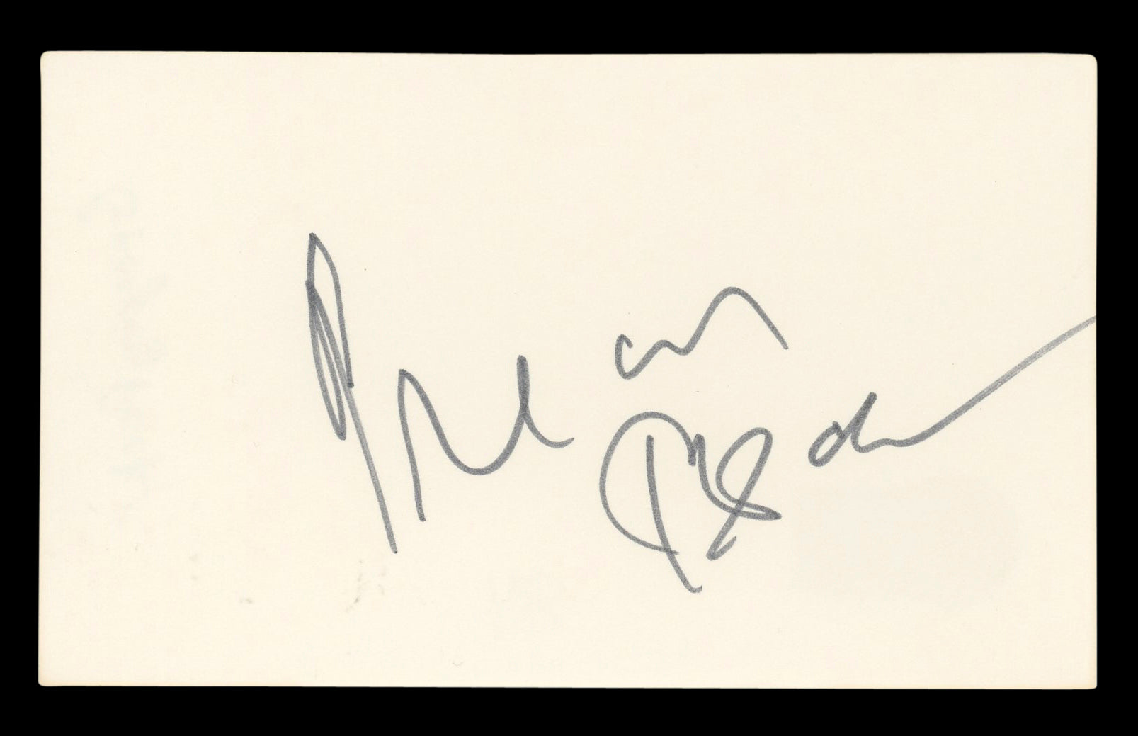 Gregory Peck To Kill a Mockingbird Authentic Signed 3x5 Index Card BAS #BL96439