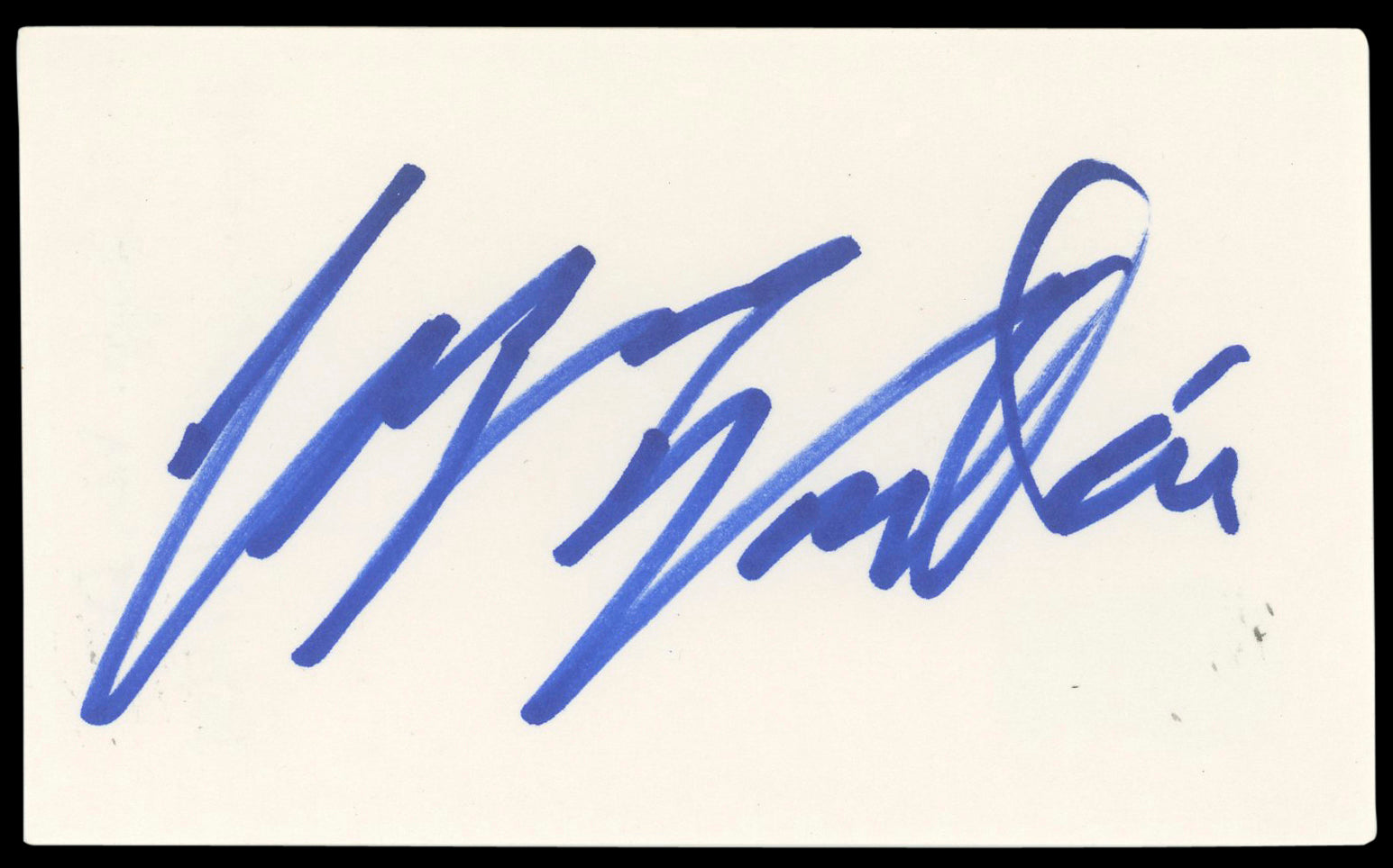 Casper Van Dien Starship Troopers Authentic Signed 3x5 Index Card BAS #BN89178