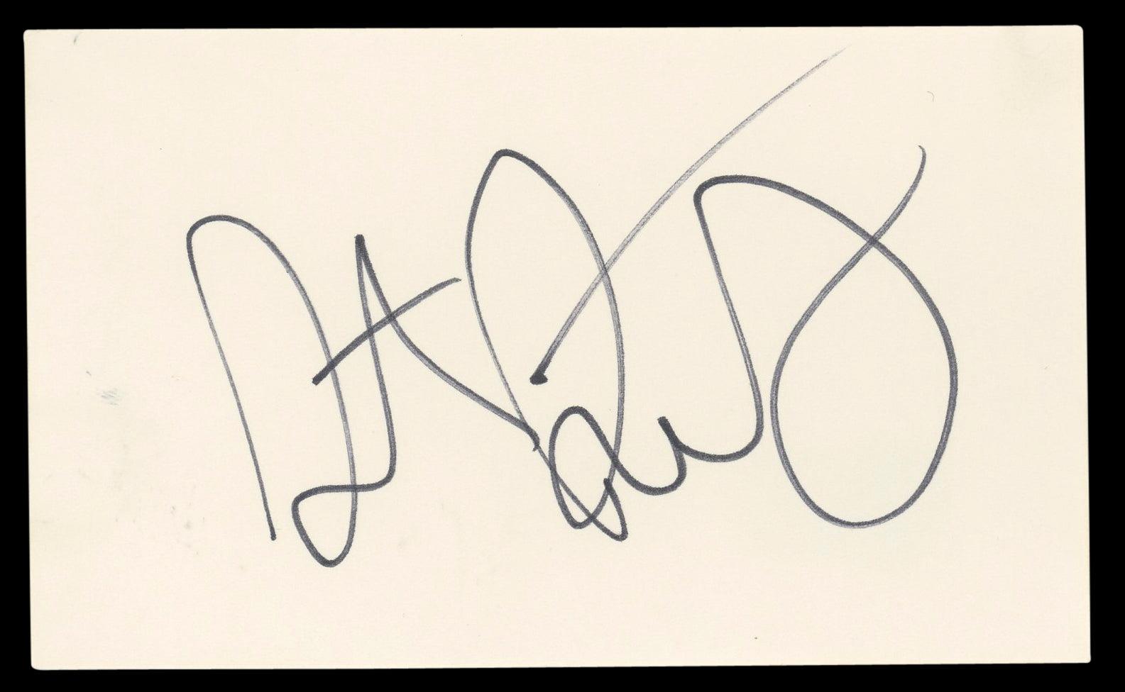 Steve Guttenberg Police Academy Authentic Signed 3x5 Index Card BAS #BL98480