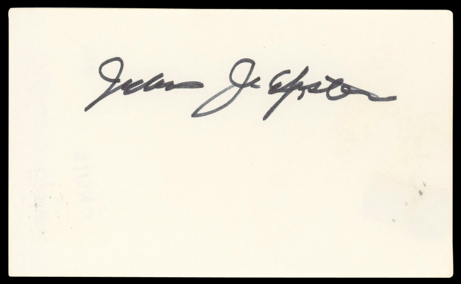 Julius J. Epstein Casablanca Authentic Signed 3x5 Index Card BAS #BN89181