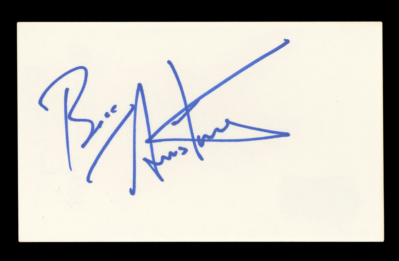 Bess Armstrong The Four Seasons Signed 3x5 Index Card Autographed BAS #AD70181