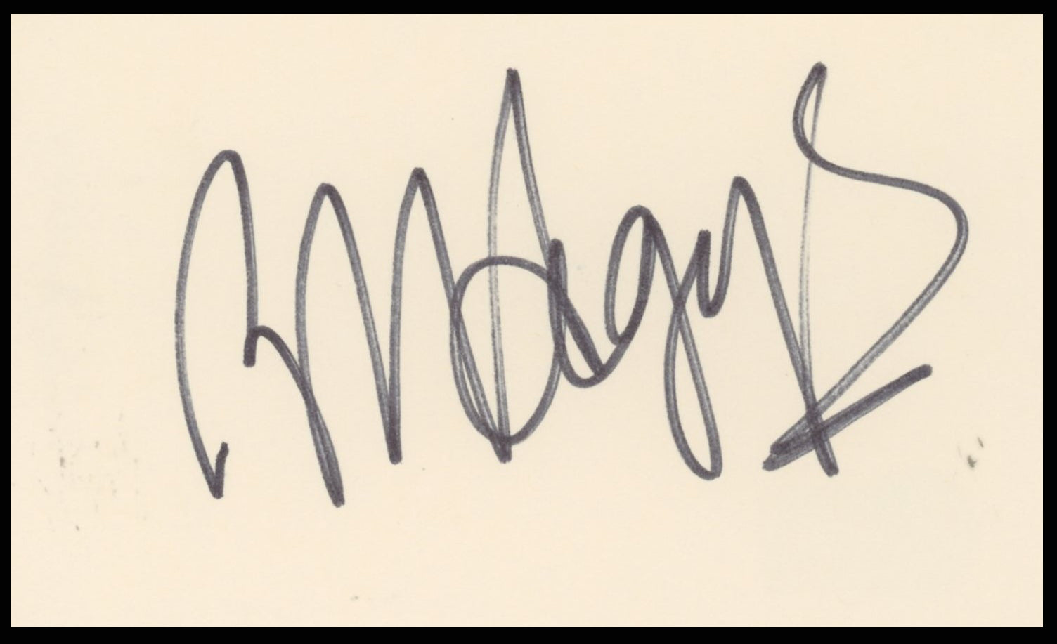 Robert Hegyes Welcome Back, Kotter Authentic Signed 3x5 Index Card BAS #BR26823