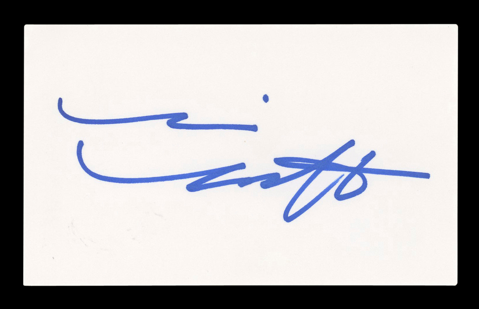 Alexis Arquette Pulp Fiction Signed 3x5 Index Card Autographed BAS #AD70182
