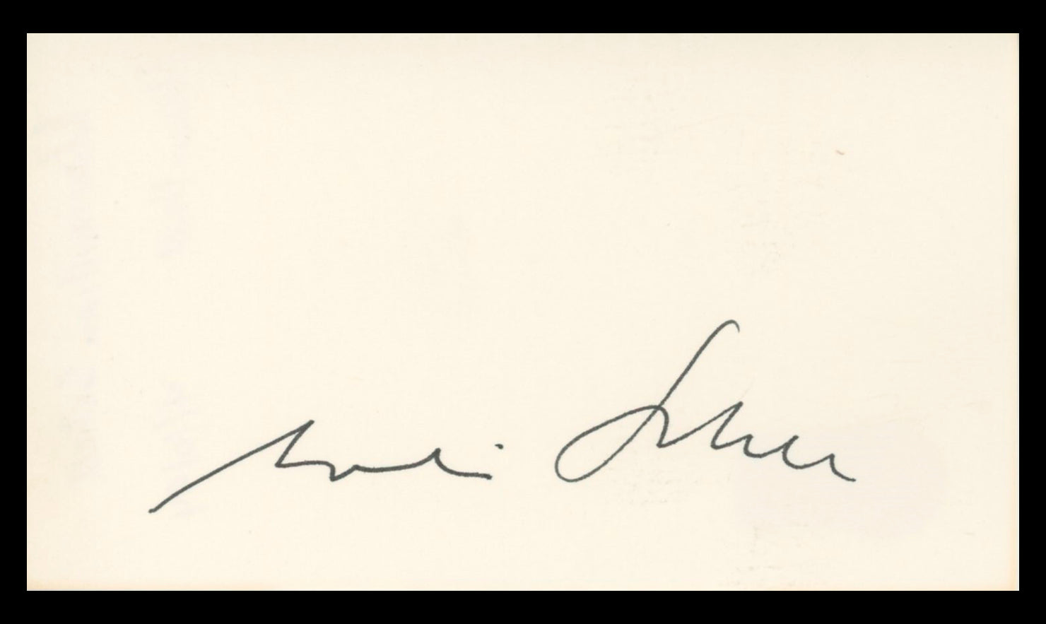 Maximilian Schell Judgement at Nuremberg Signed 3x5 Index Card BAS #BV02164