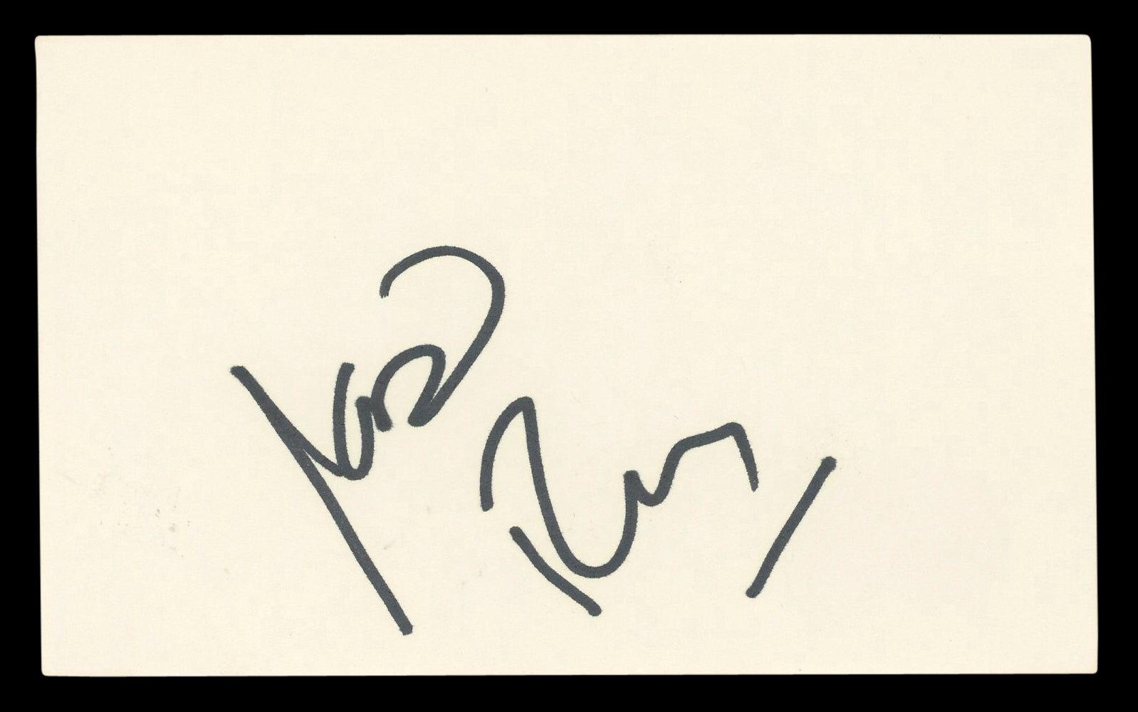 Joan Rivers Fashion Police Authentic Signed 3x5 Index Card BAS #BL98478