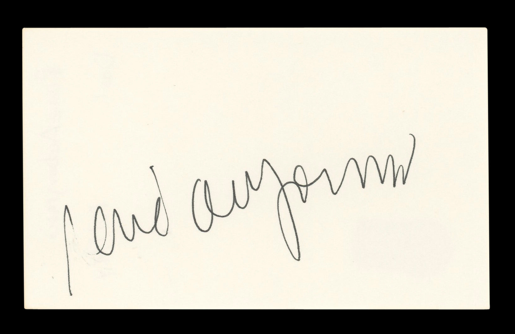 René Auberjonois Star Trek Signed 3x5 Index Card Autographed BAS #AD70183
