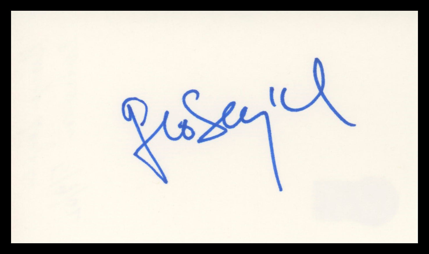 George Segal The Goldbergs Authentic Signed 3x5 Index Card BAS #BV02165