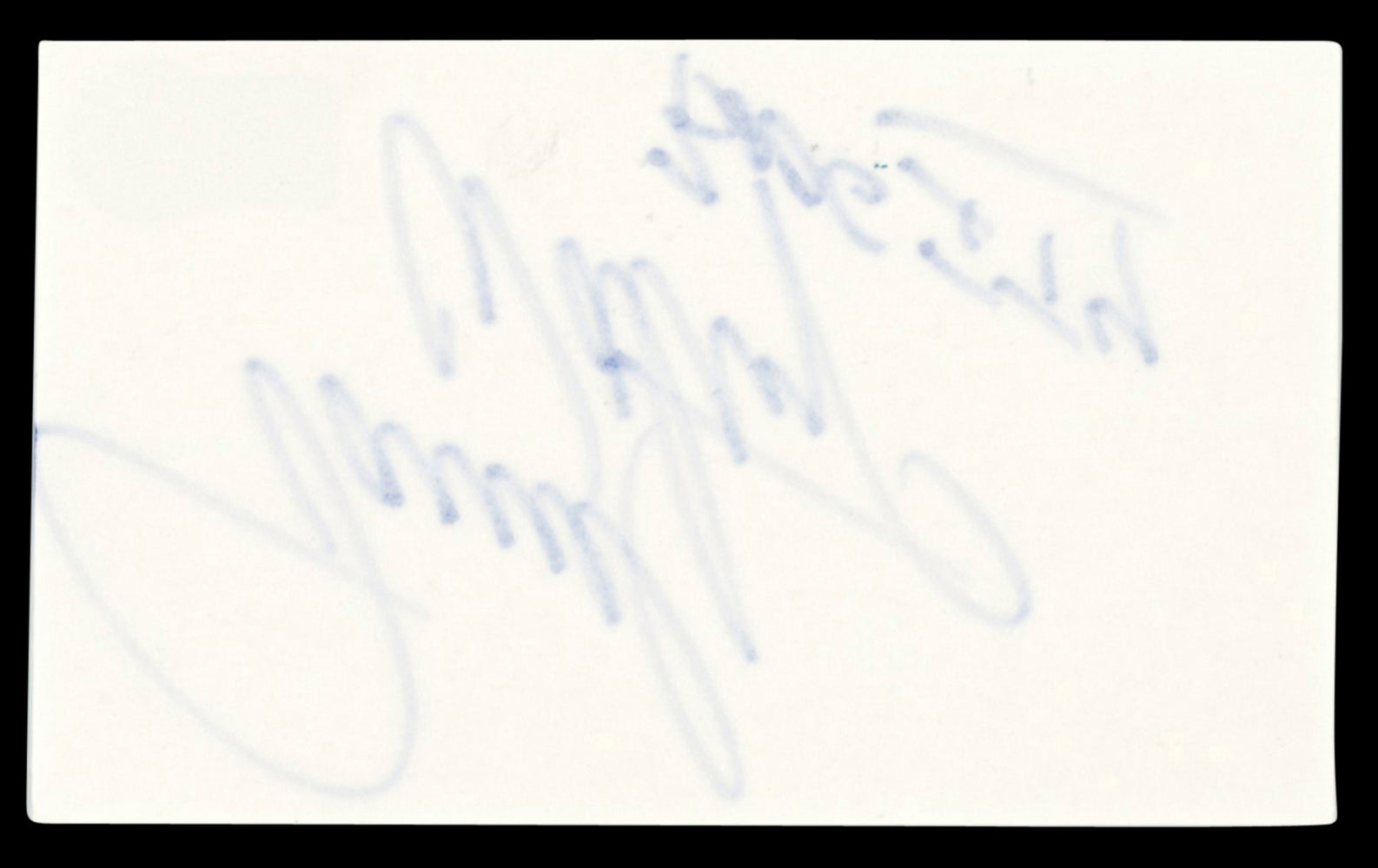 Darrell Waltrip NASCAR Authentic Signed 3x5 Index Card Autographed BAS #BT03662