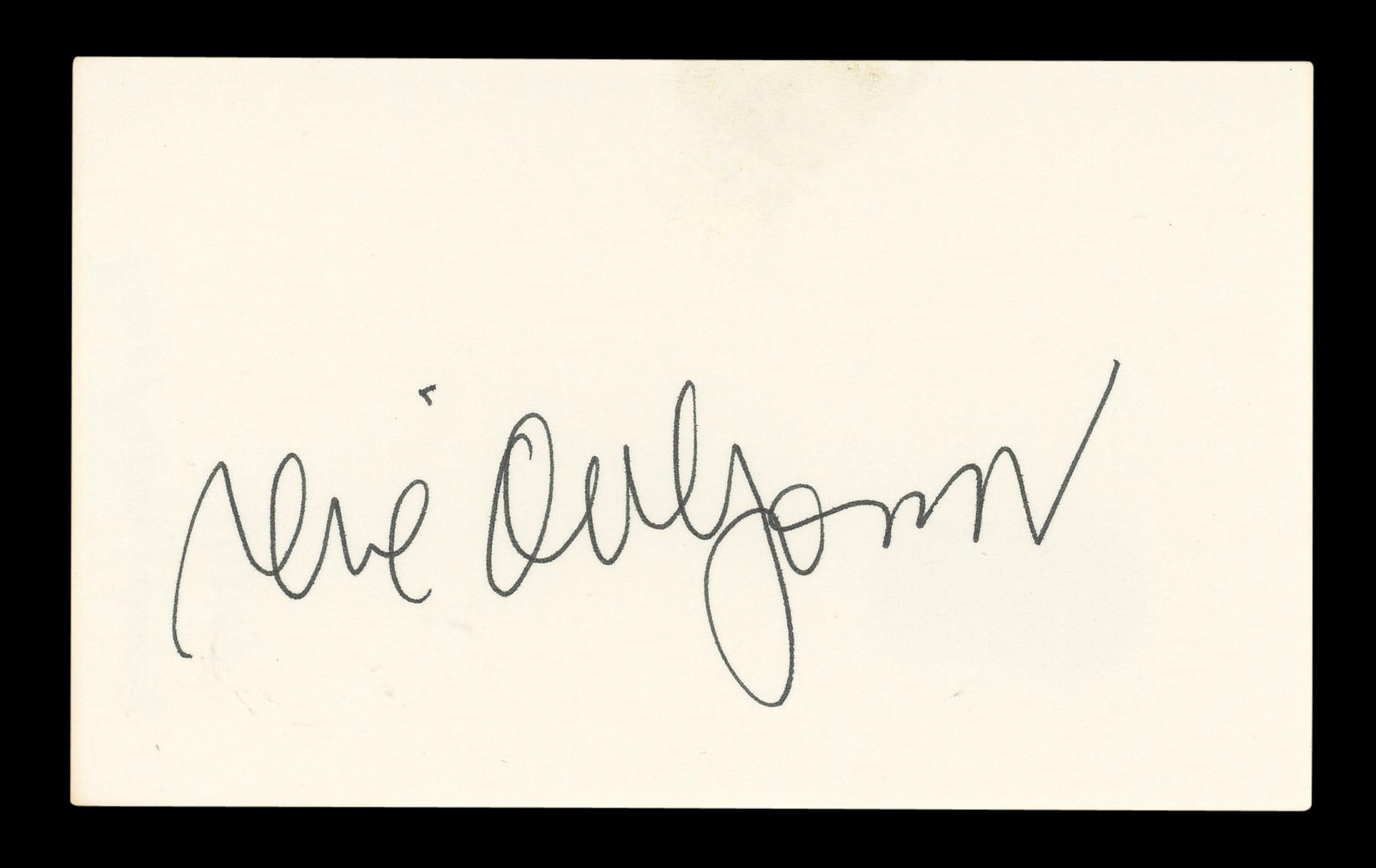 René Auberjonois Star Trek Signed 3x5 Index Card Autographed BAS #AD70187