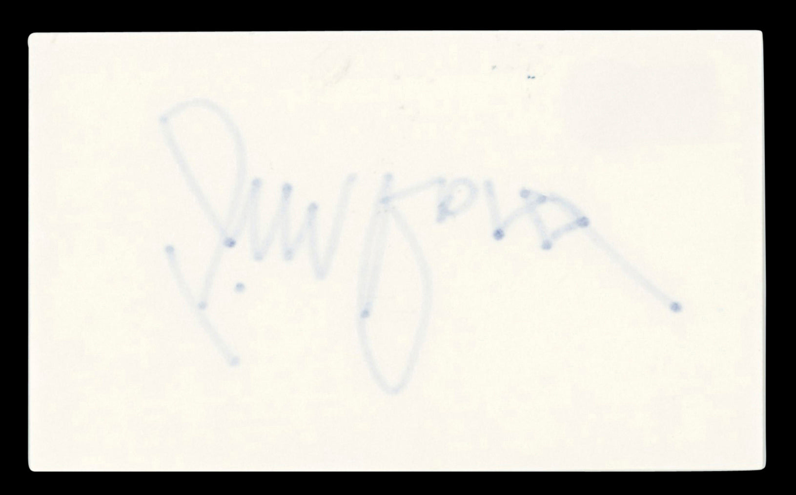 WWE Jim Ross Authentic Signed 3x5 Index Card Autographed BAS #BT03663