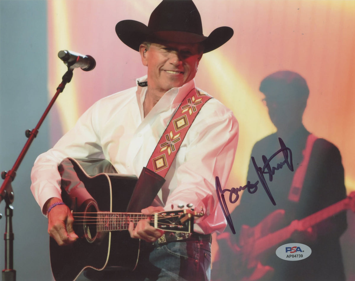 George Strait Country Musician Authentic Signed 8x10 Photo PSA/DNA #AP84739