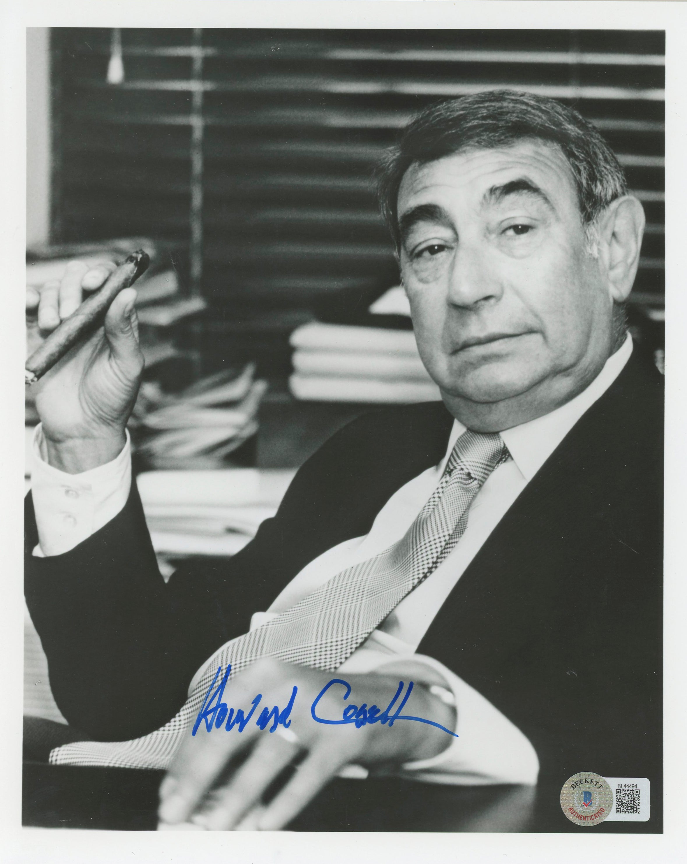 Howard Cosell Sports Broadcaster Authentic Signed 8x10 Photo BAS #BL44494