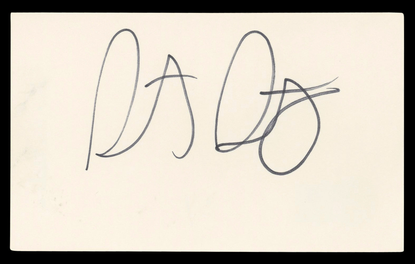 Steve Guttenberg Police Academy Authentic Signed 3x5 Index Card BAS #BL98472