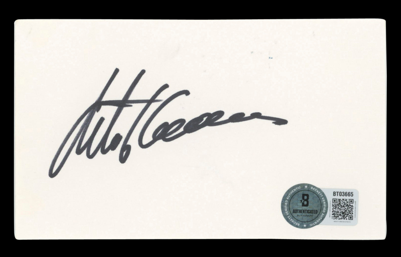 Retief Goosen PGA Tour Authentic Signed 3x5 Index Card Autographed BAS #BT03665