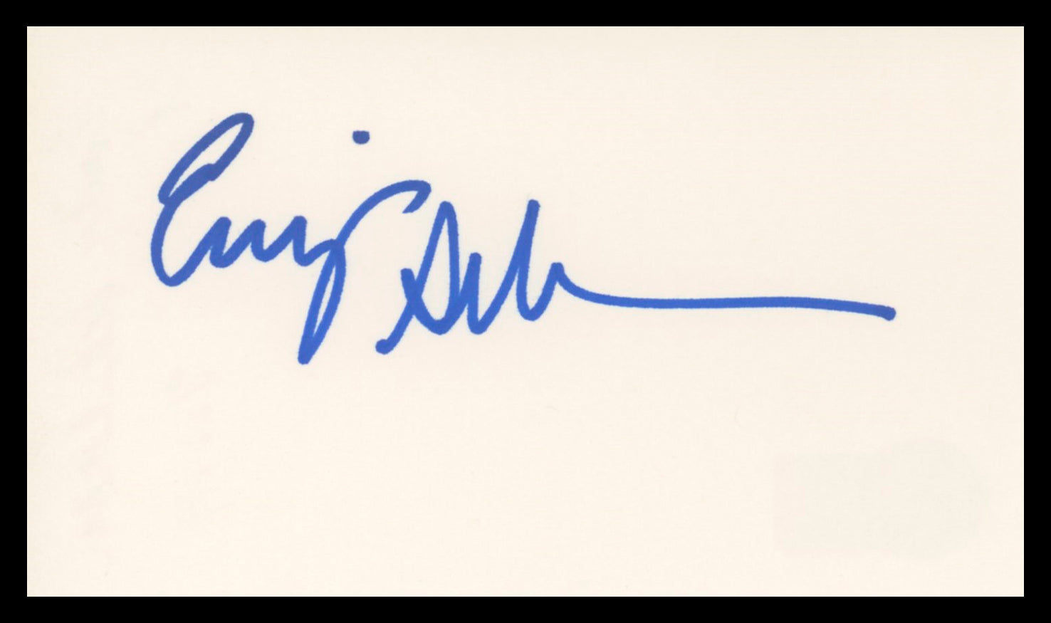 Emily Schulman Small Wonder Authentic Signed 3x5 Index Card BAS #BV02171