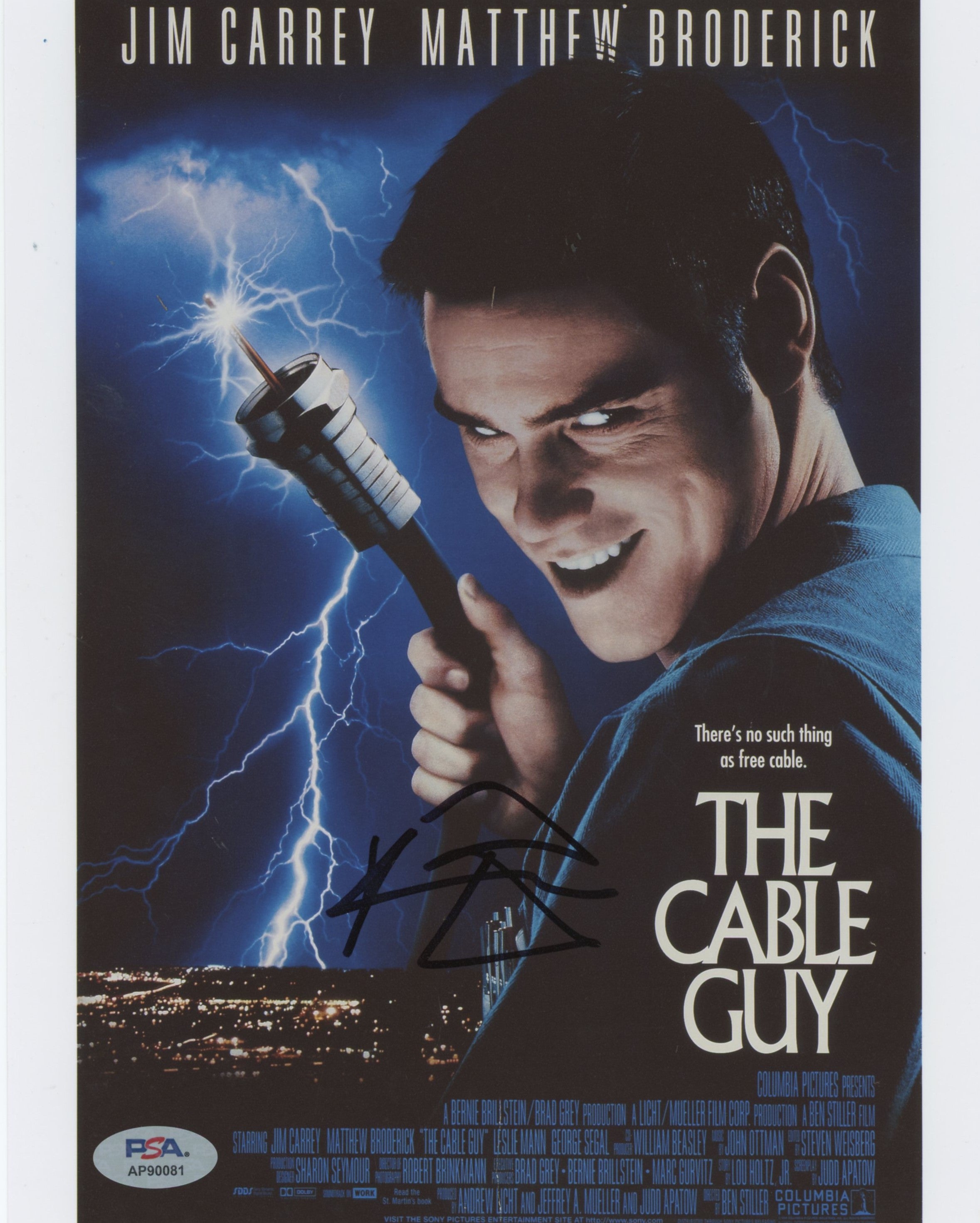 Ben Stiller The Cable Guy Authentic Signed 8x10 Vertical Photo PSA/DNA #AP90081