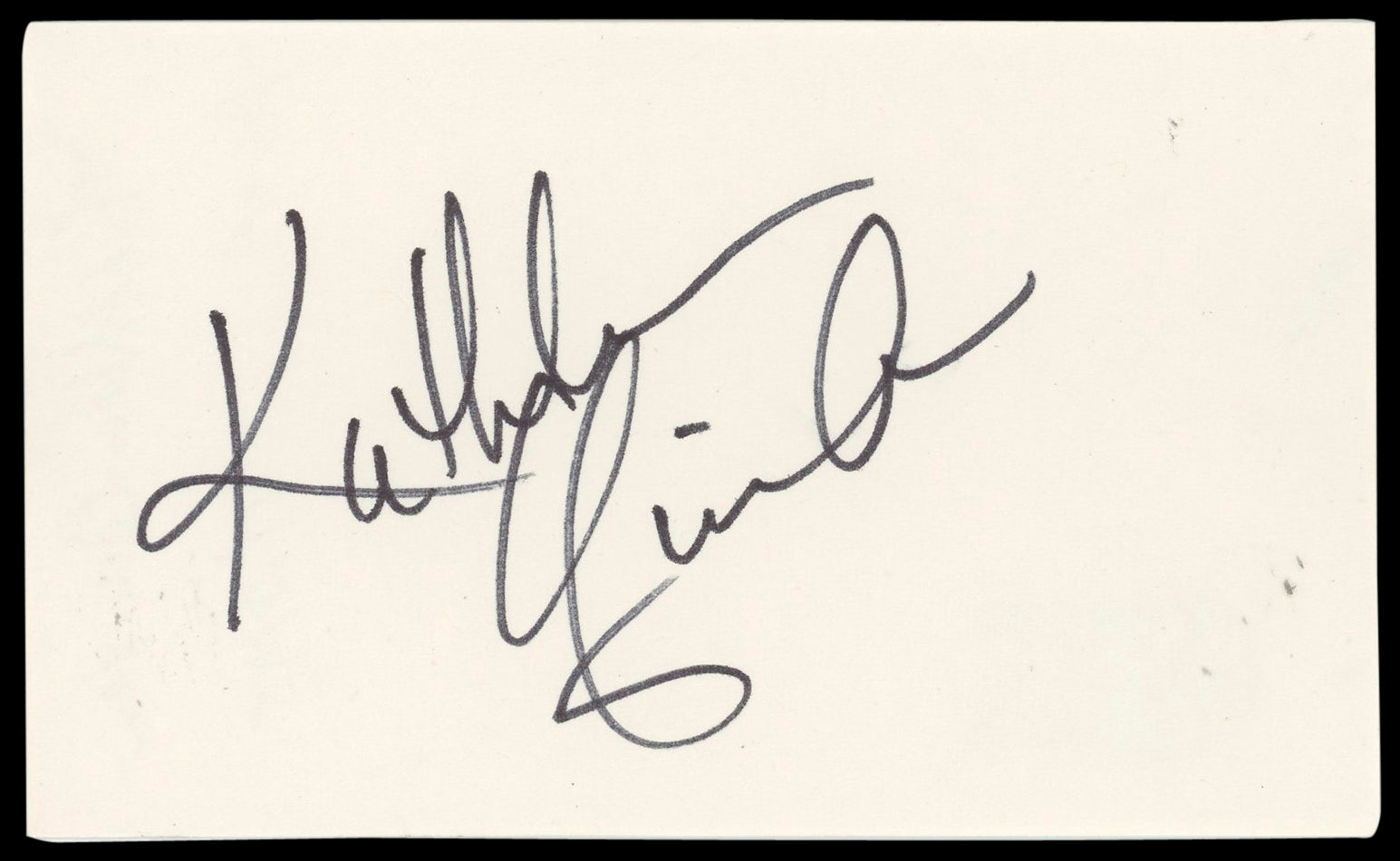 Kathleen Quinlan Apollo 13 Authentic Signed 3x5 Index Card BAS #BN89194