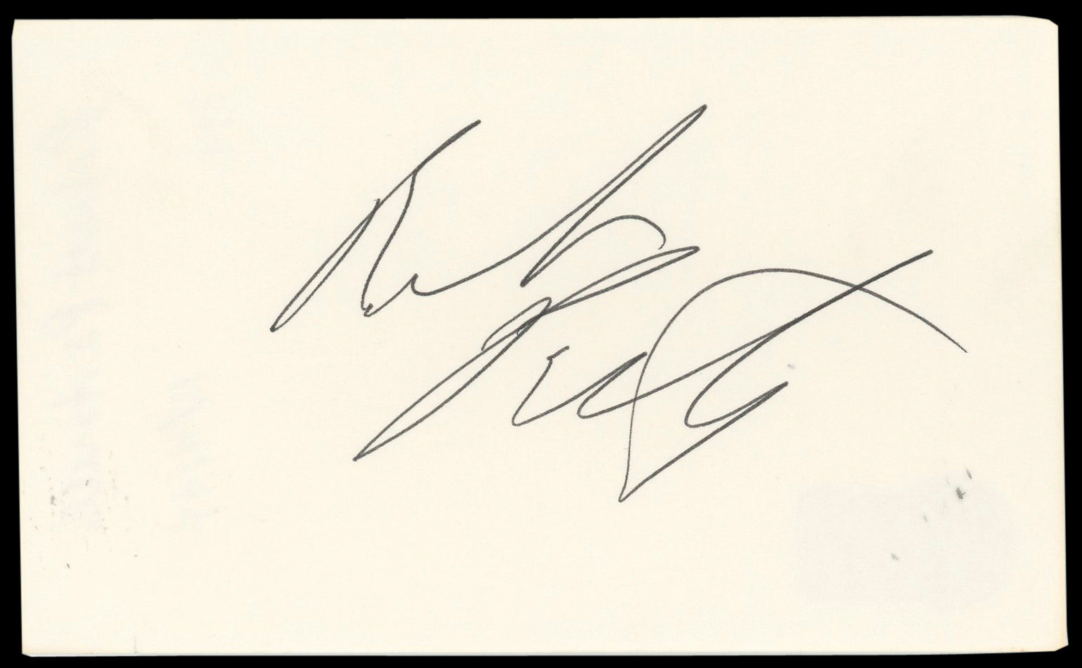 Robert Pastorelli Dances with Wolves Signed 3x5 Index Card BAS #BN89195