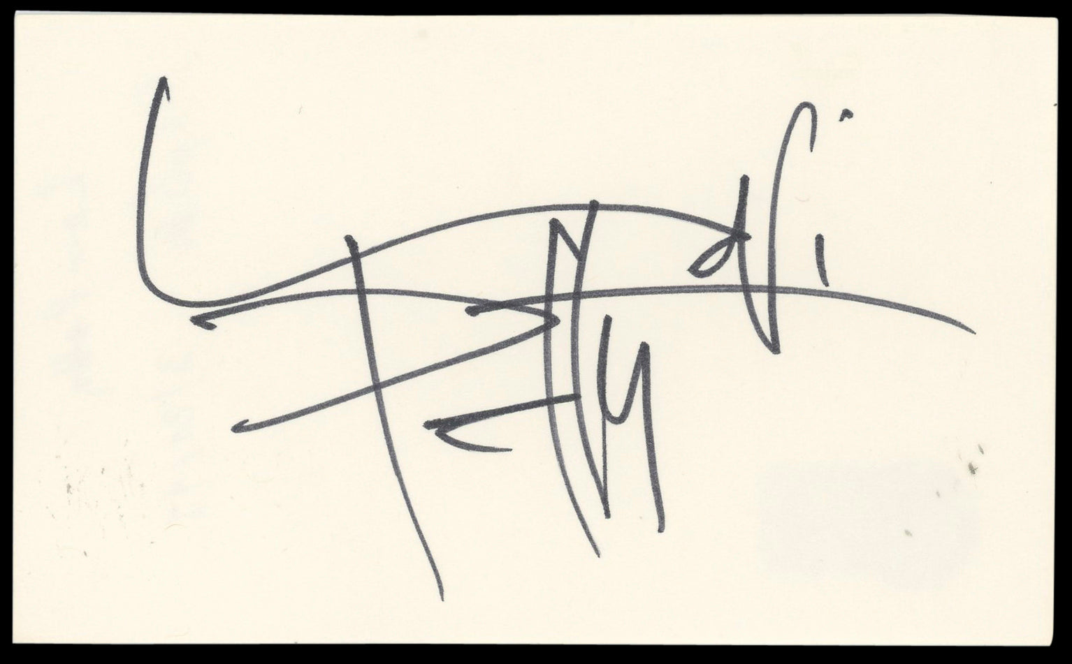 Lori Petty Tank Girl Authentic Signed 3x5 Index Card Autographed BAS #BN89196