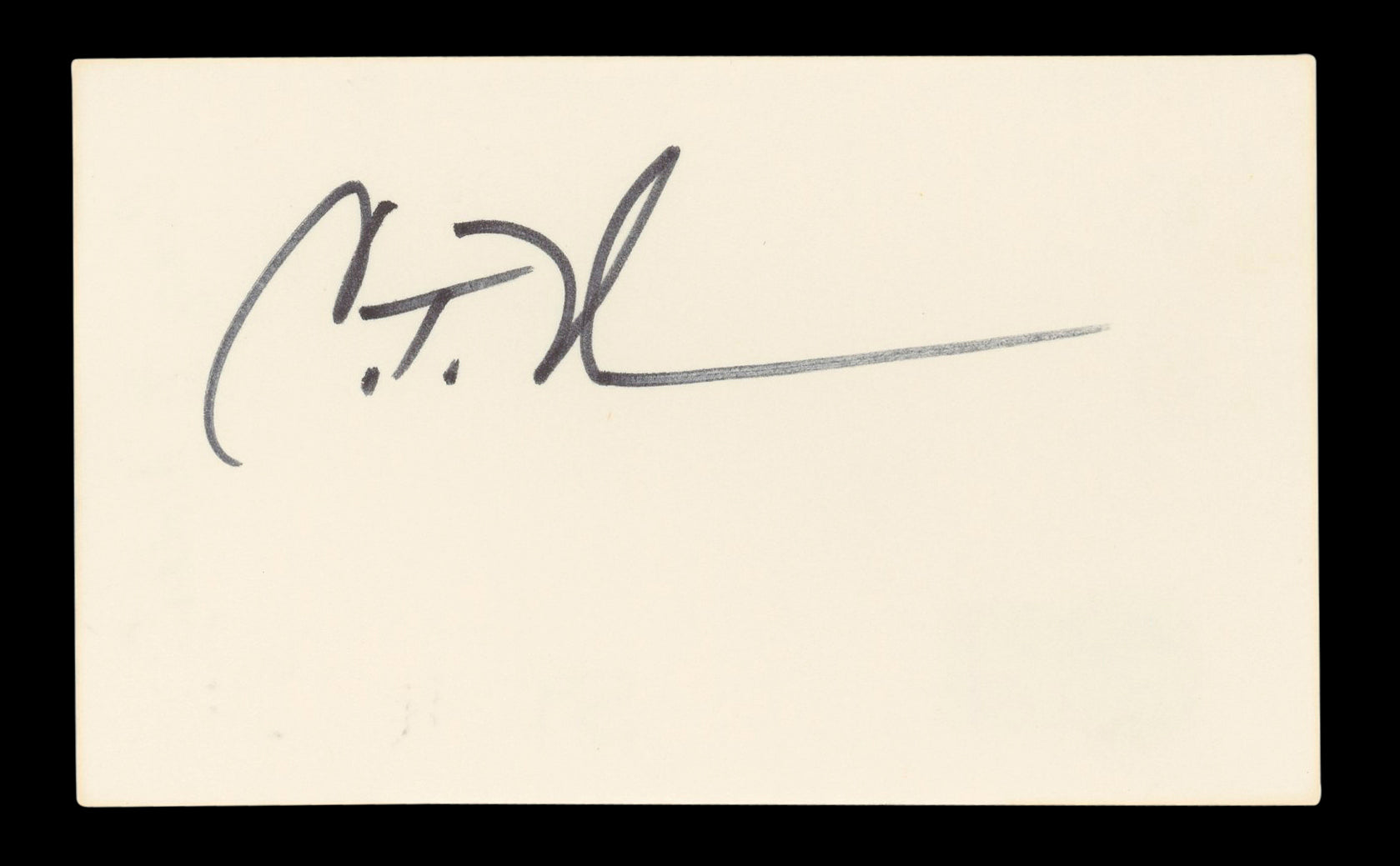 Craig T. Nelson Coach Authentic Signed 3x5 Index Card Autographed BAS #BL96461